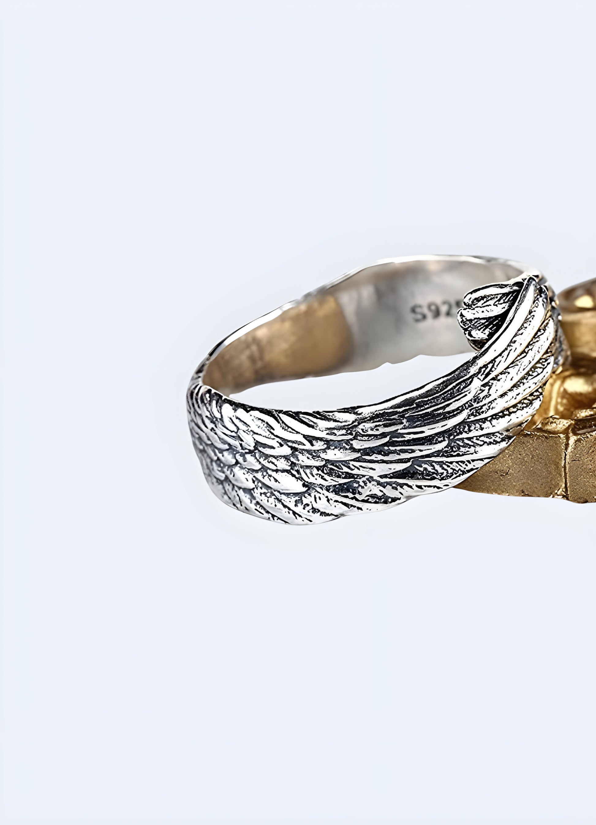 Embrace your inner divinity with our Angel Feather Ring.