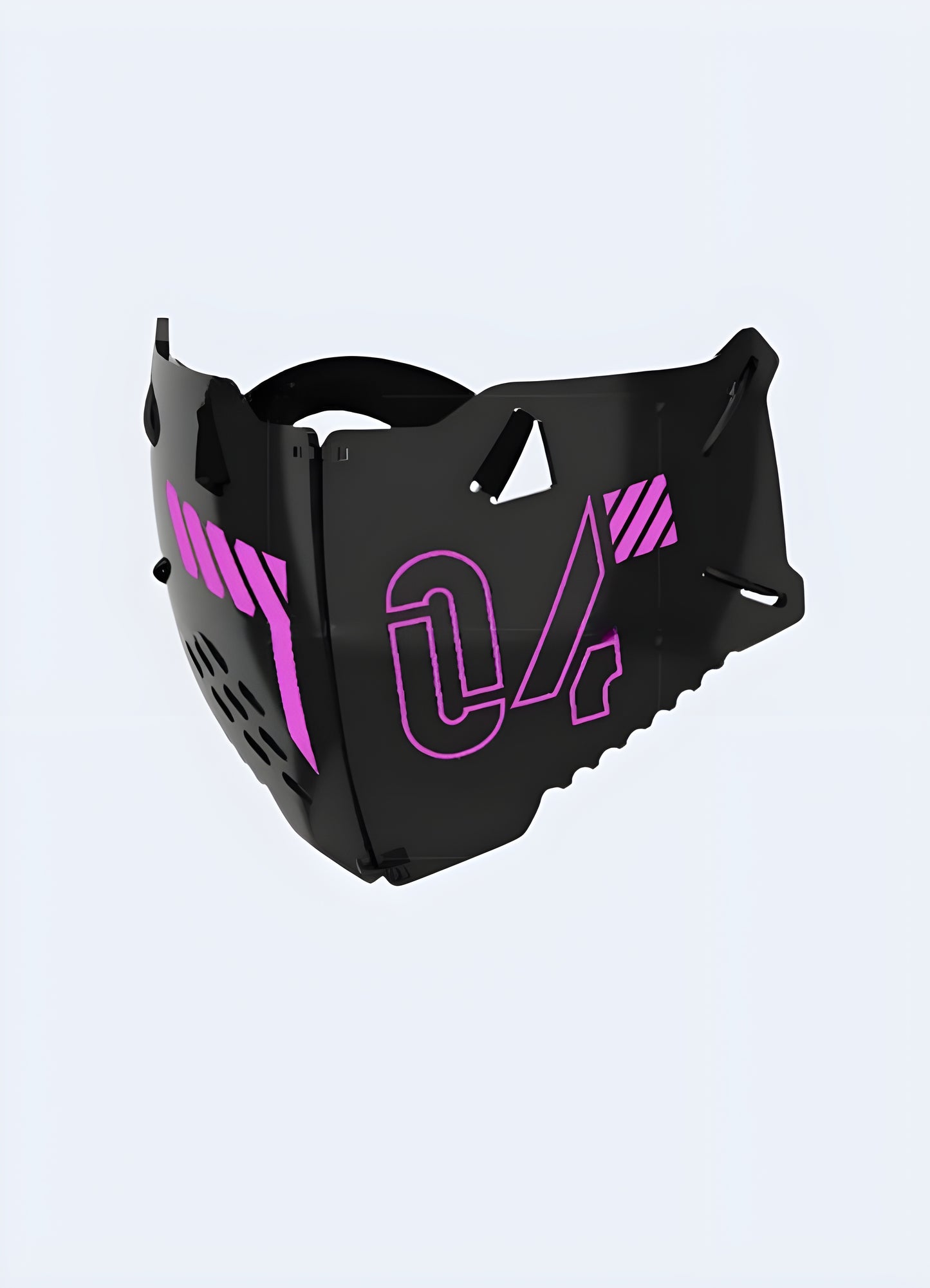 This adjustable armored mask caters to all warriors, regardless of gender.