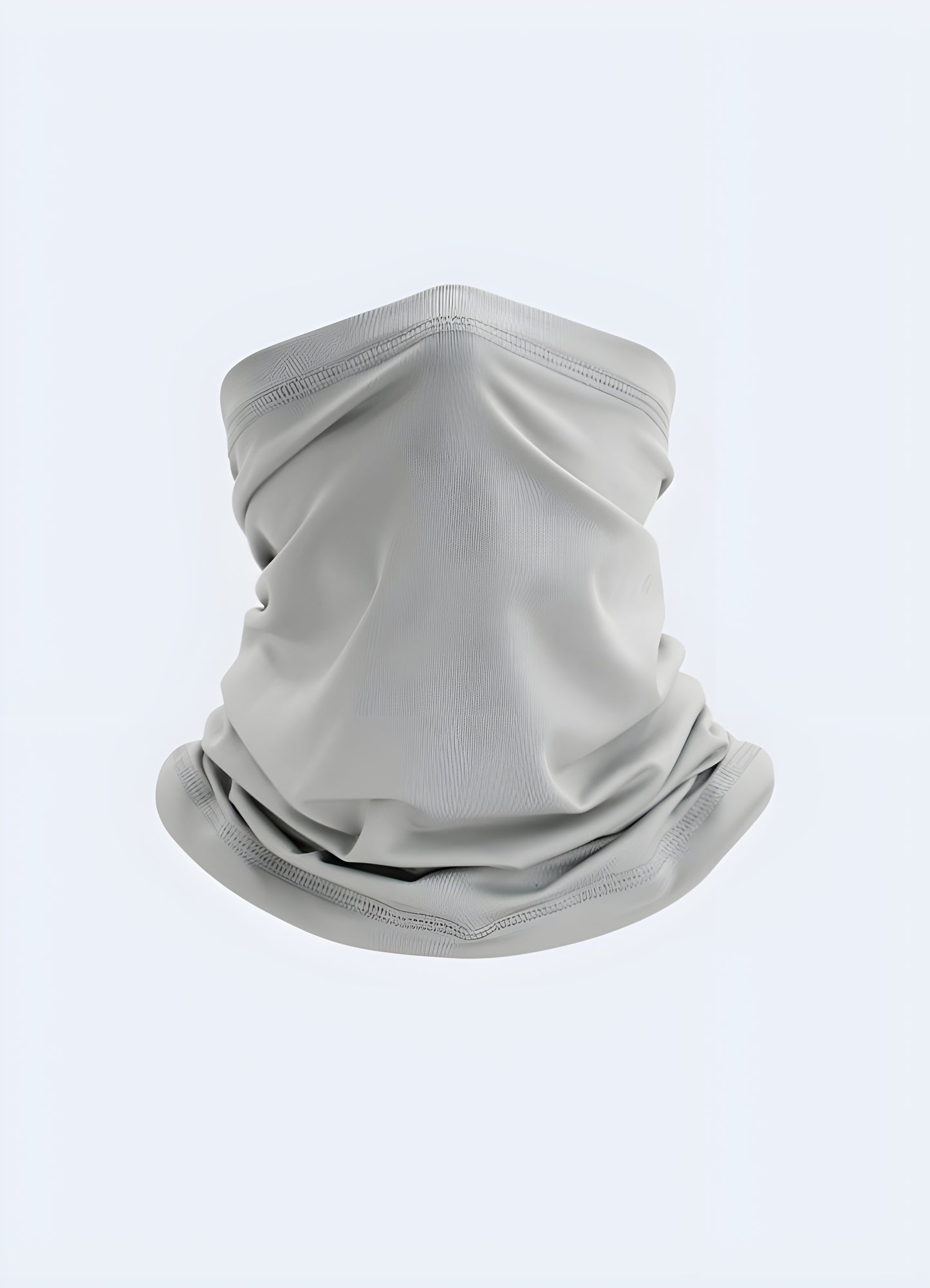 This half-face balaclava doubles as a neck warmer, offering head and face coverage in one.