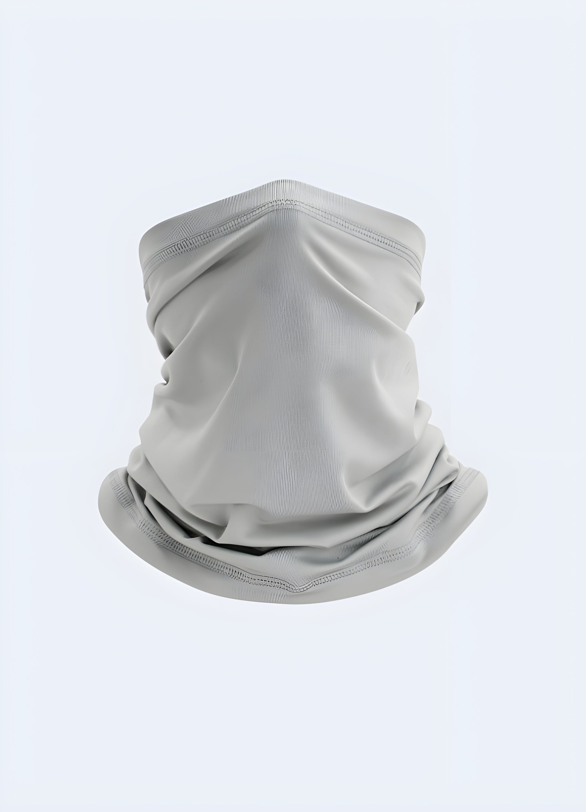 This half-face balaclava doubles as a neck warmer, offering head and face coverage in one.
