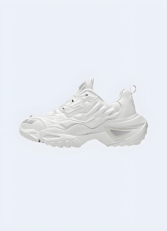This ingenious arrangement offers adaptive, robust, and high-performing sneakers.