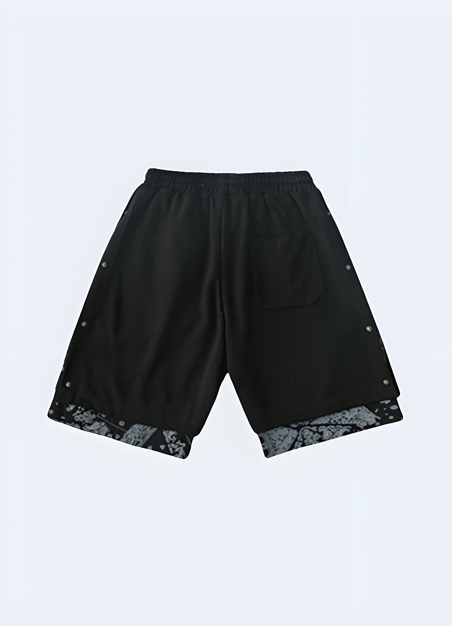Make a statement in these bold black and white printed shorts.