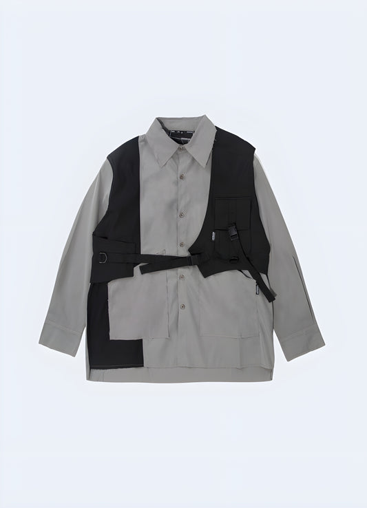 This black half vest keeps you cool and comfortable wherever you go.