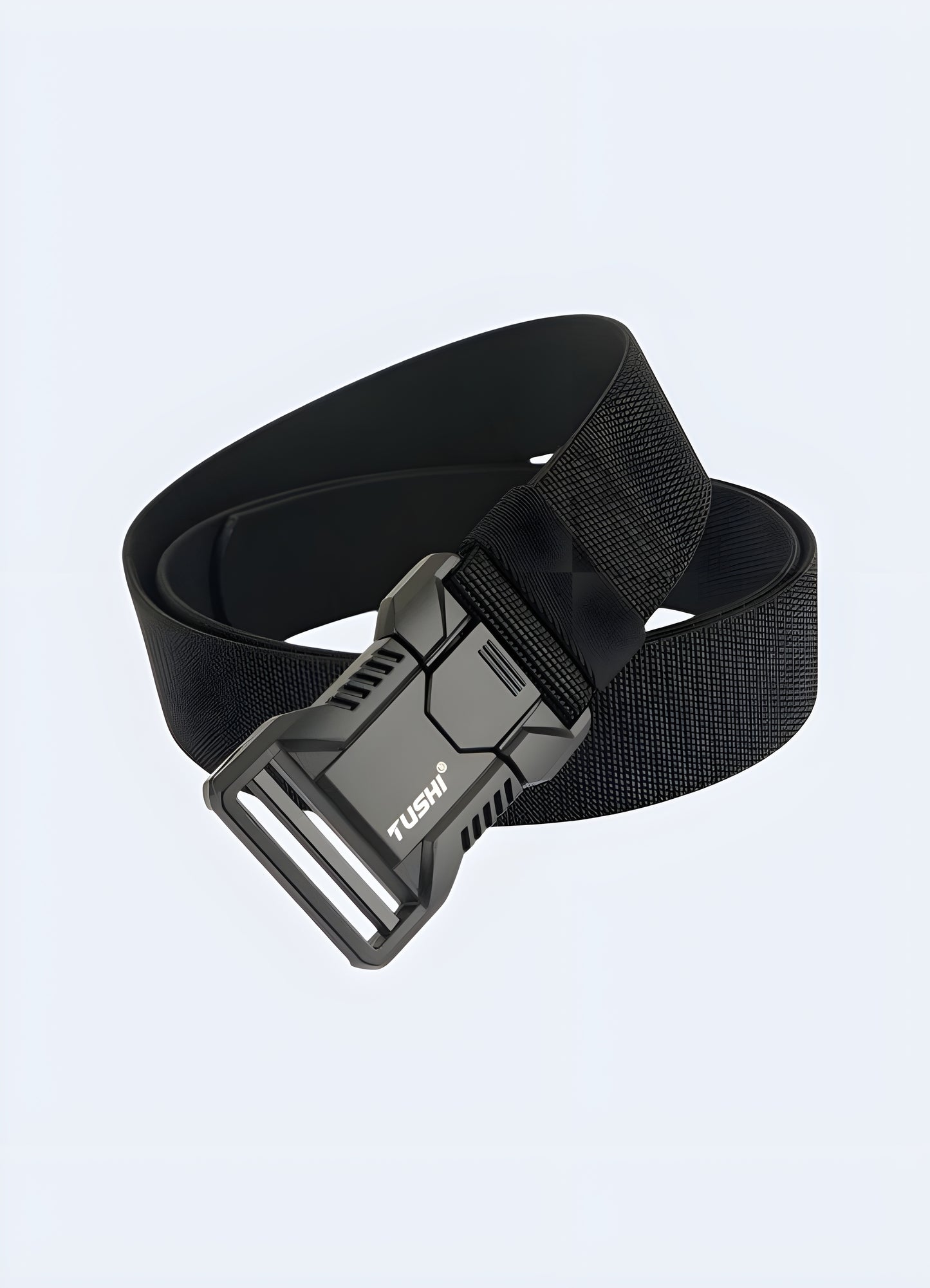 This belt is a versatile accessory that complements any techwear ensemble with its robust design and tactical edge.