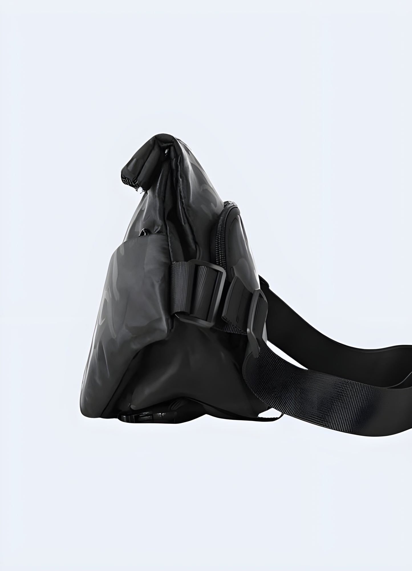 Its design, while distinctive, complements a variety of techwear outfits.