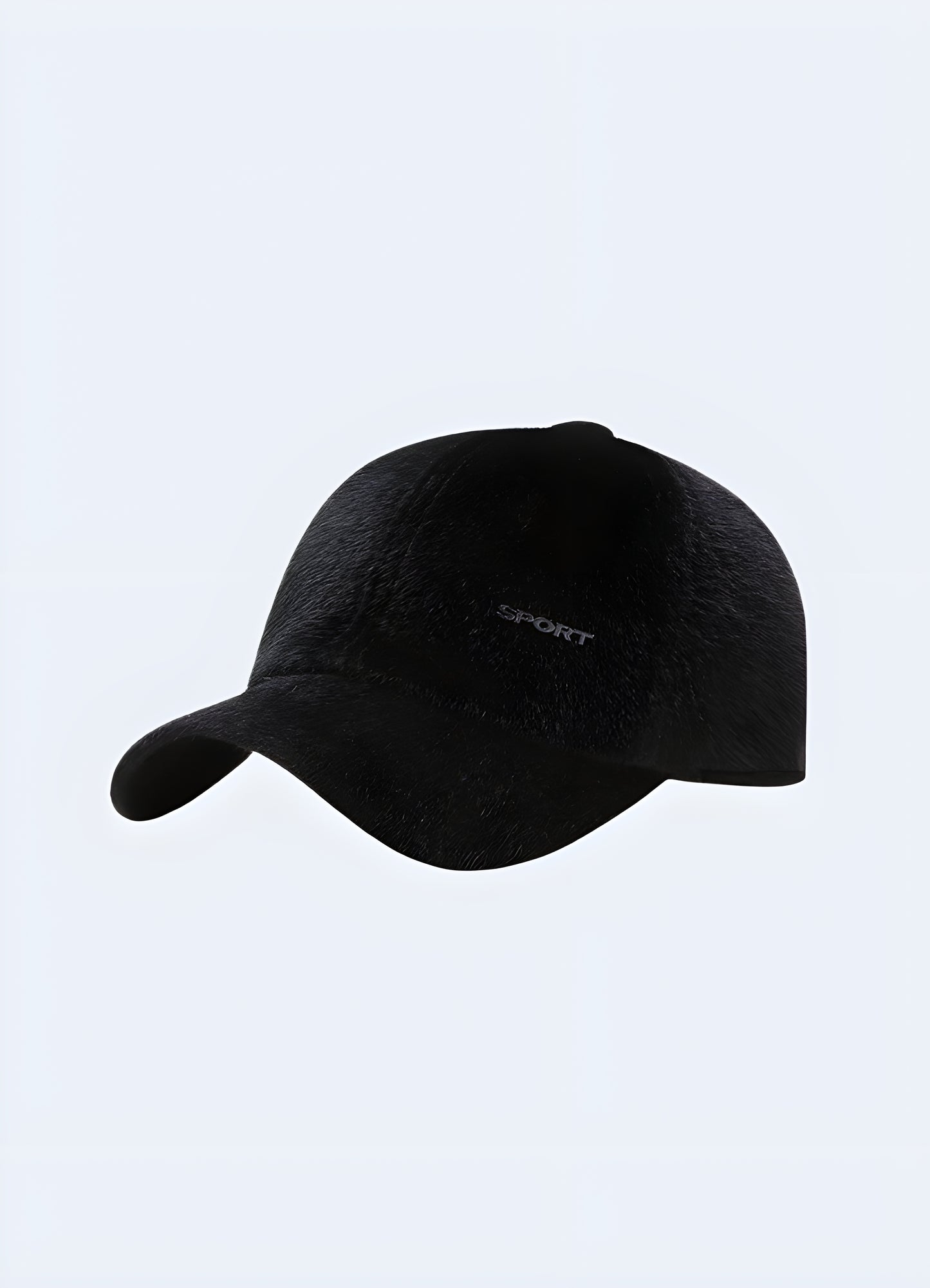 Imagine yourself strolling through the bustling city streets, adorned with this faux fur winter hat.