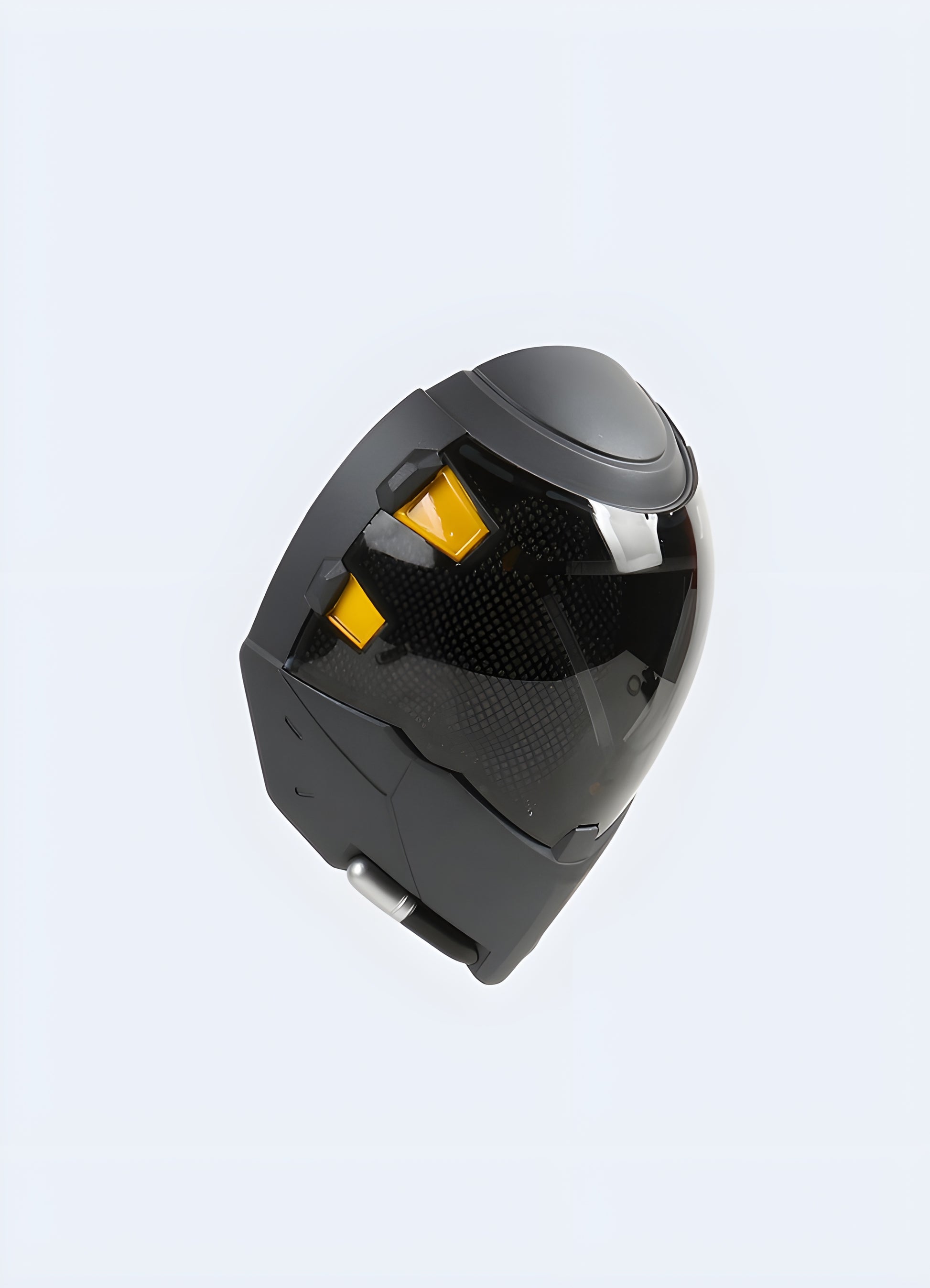 Cyber face mask, front view. Futuristic design with ventilation.