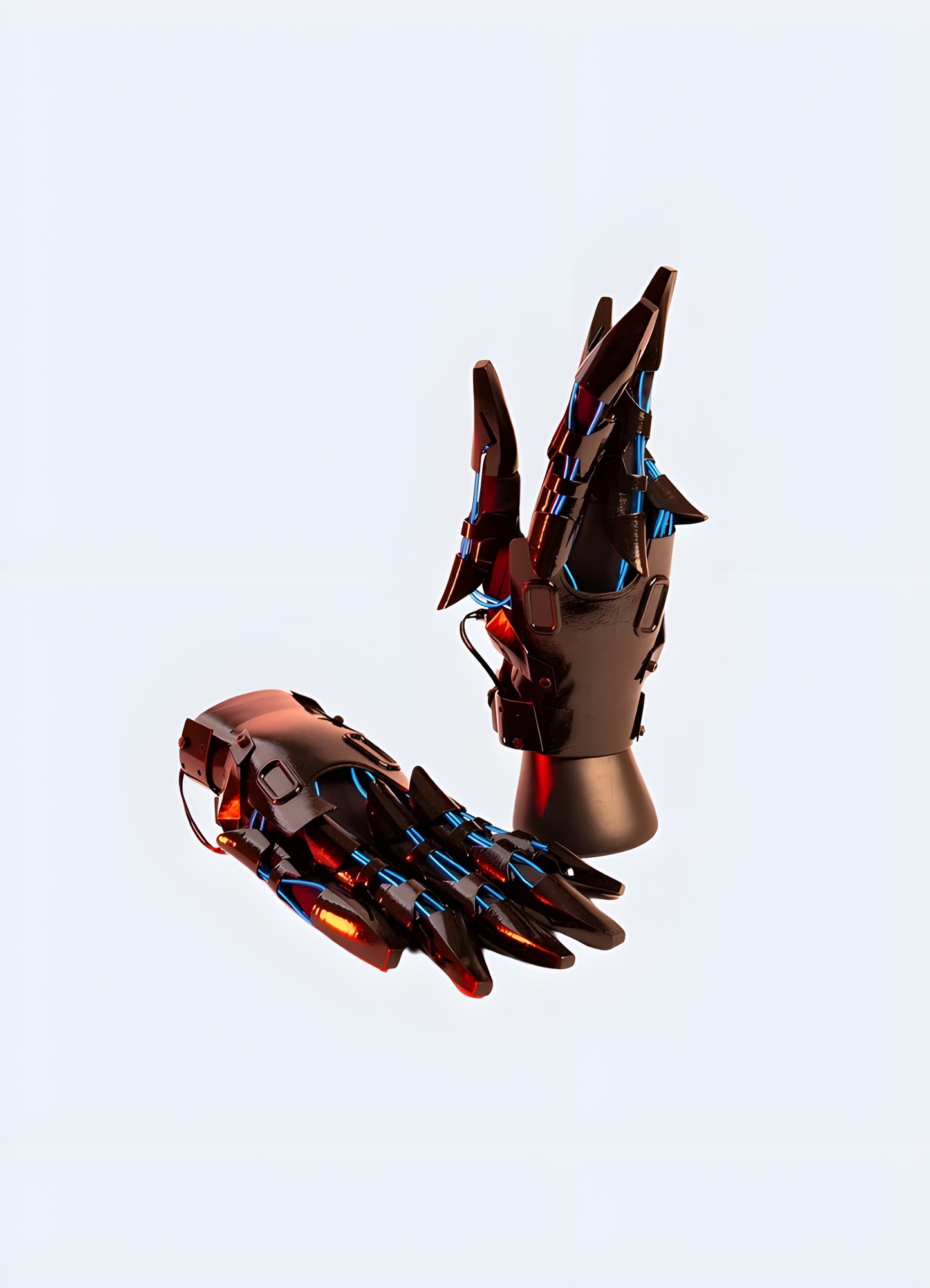 These cutting-edge gloves feature a sleek, futuristic design that's straight out of a science fiction movie.