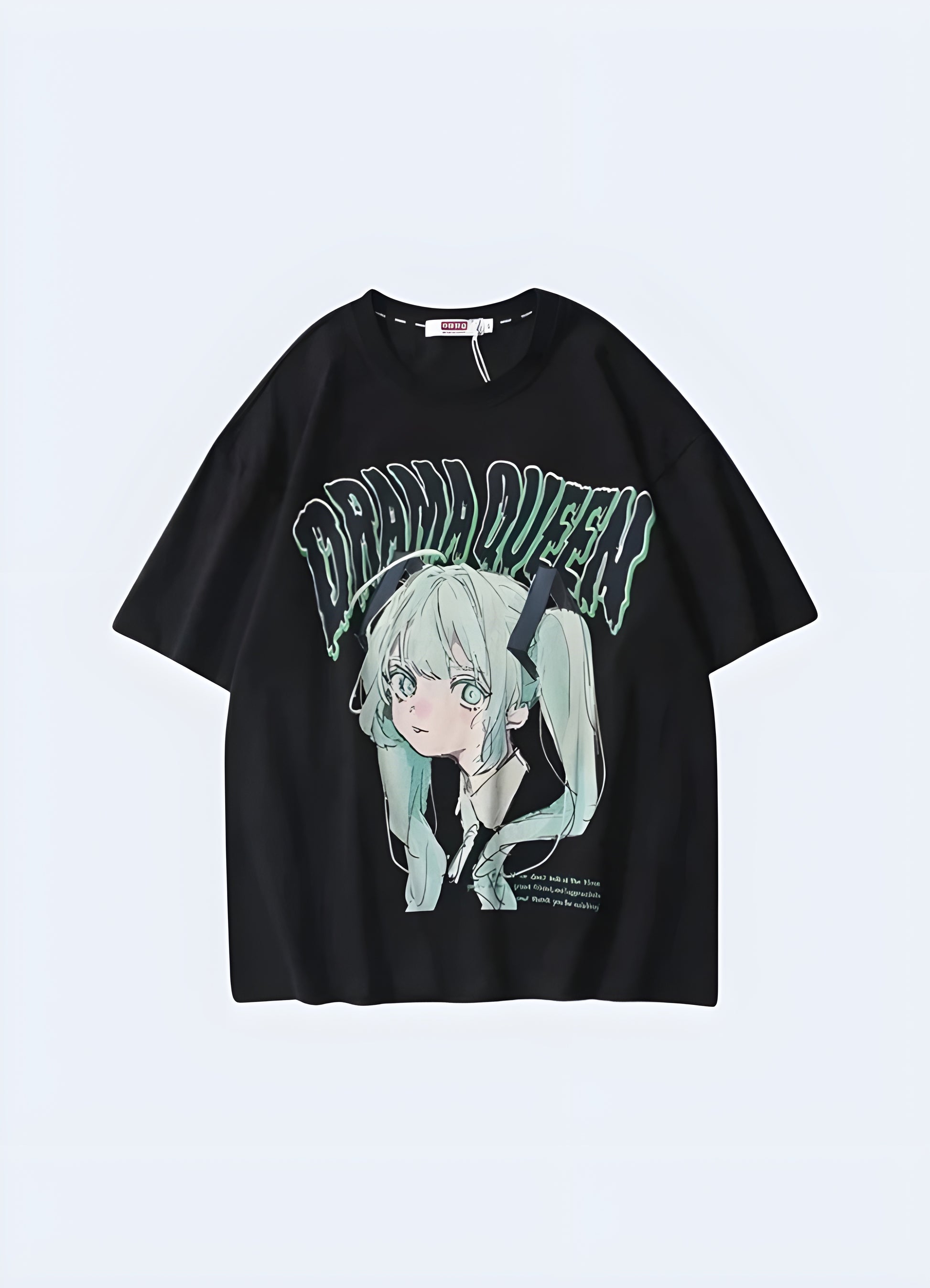 Quirky drama queen graphic print oversized.