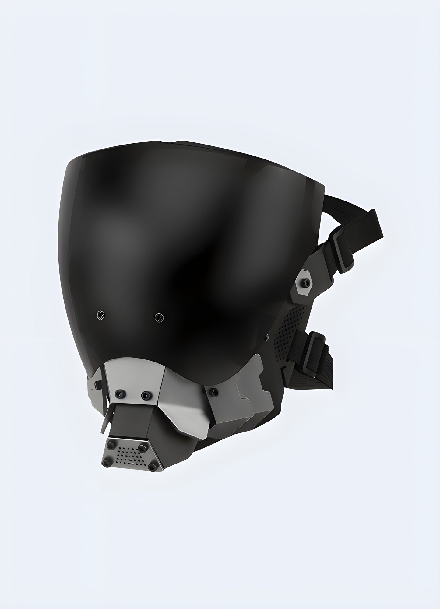 Feel like a character from a sci-fi film with this angular, futuristic mask.