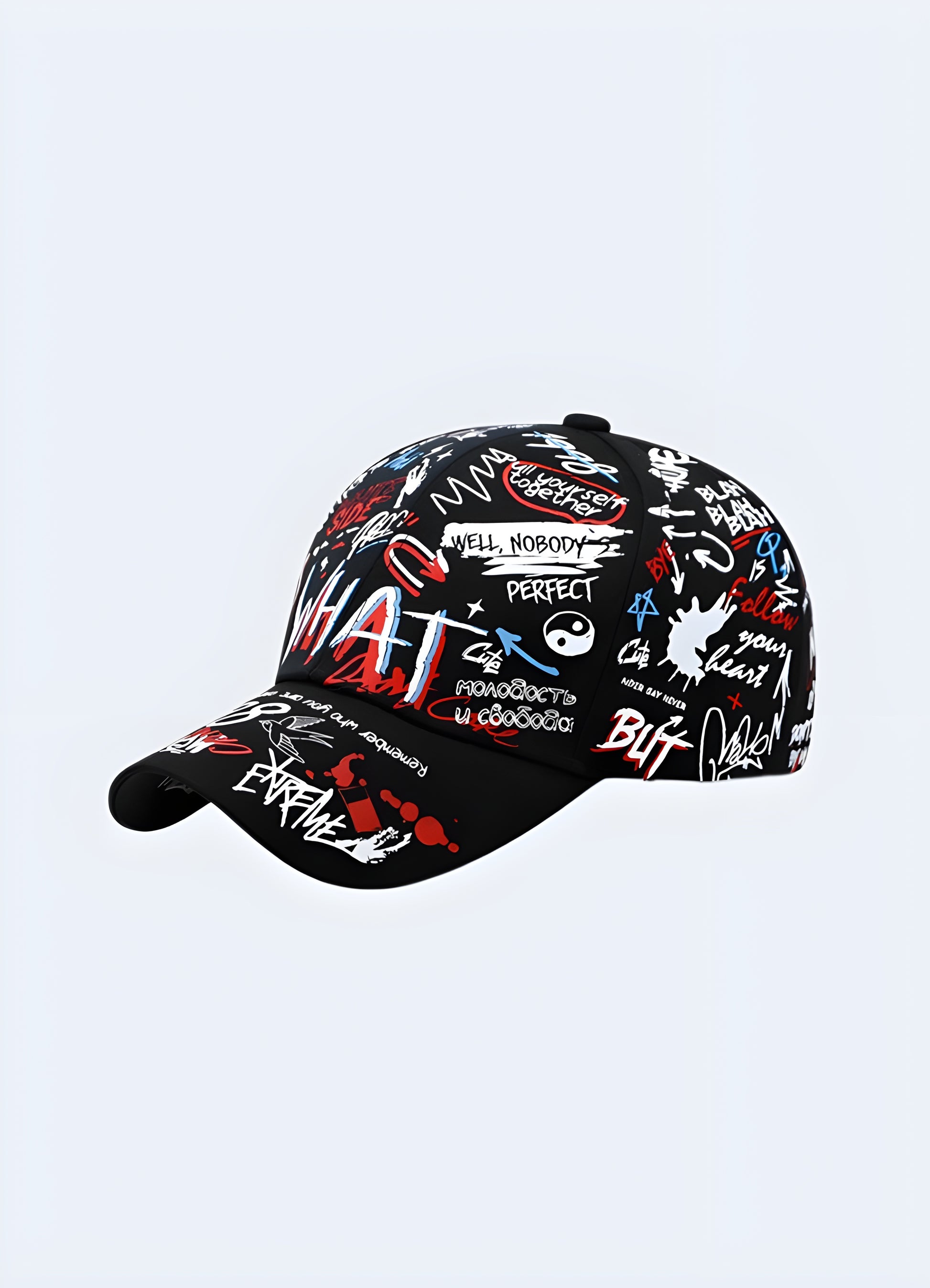 Add a touch of street art to your everyday look with the graffiti hat.