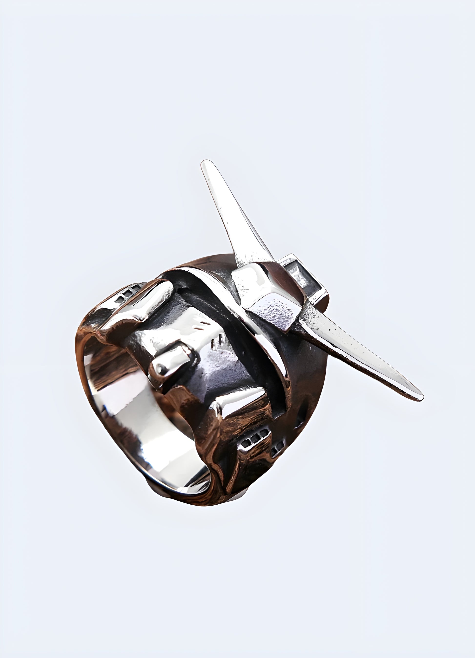 Gundam anime theme silver with black accents.