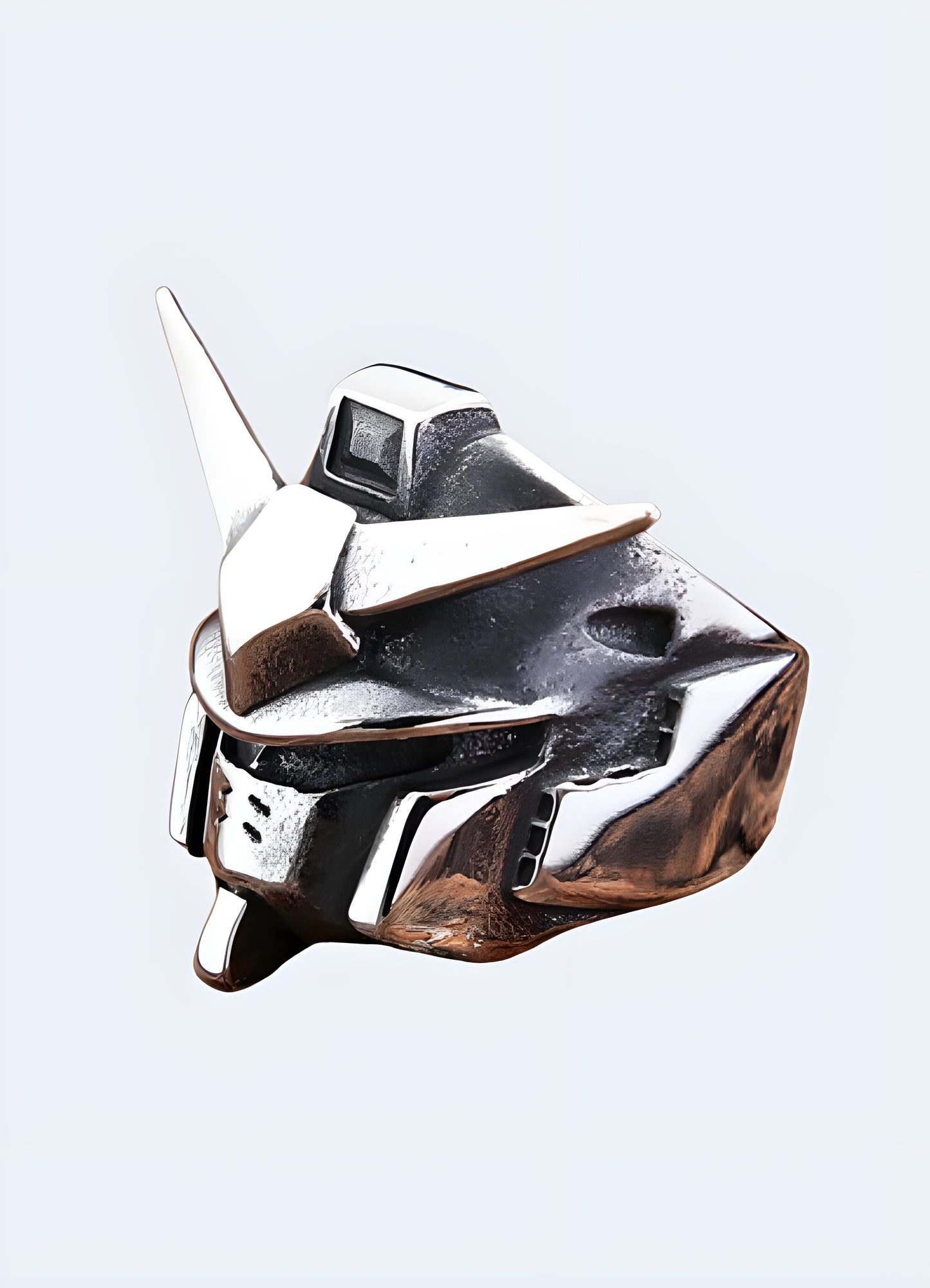 Robot design adjustable open band gundam ring.