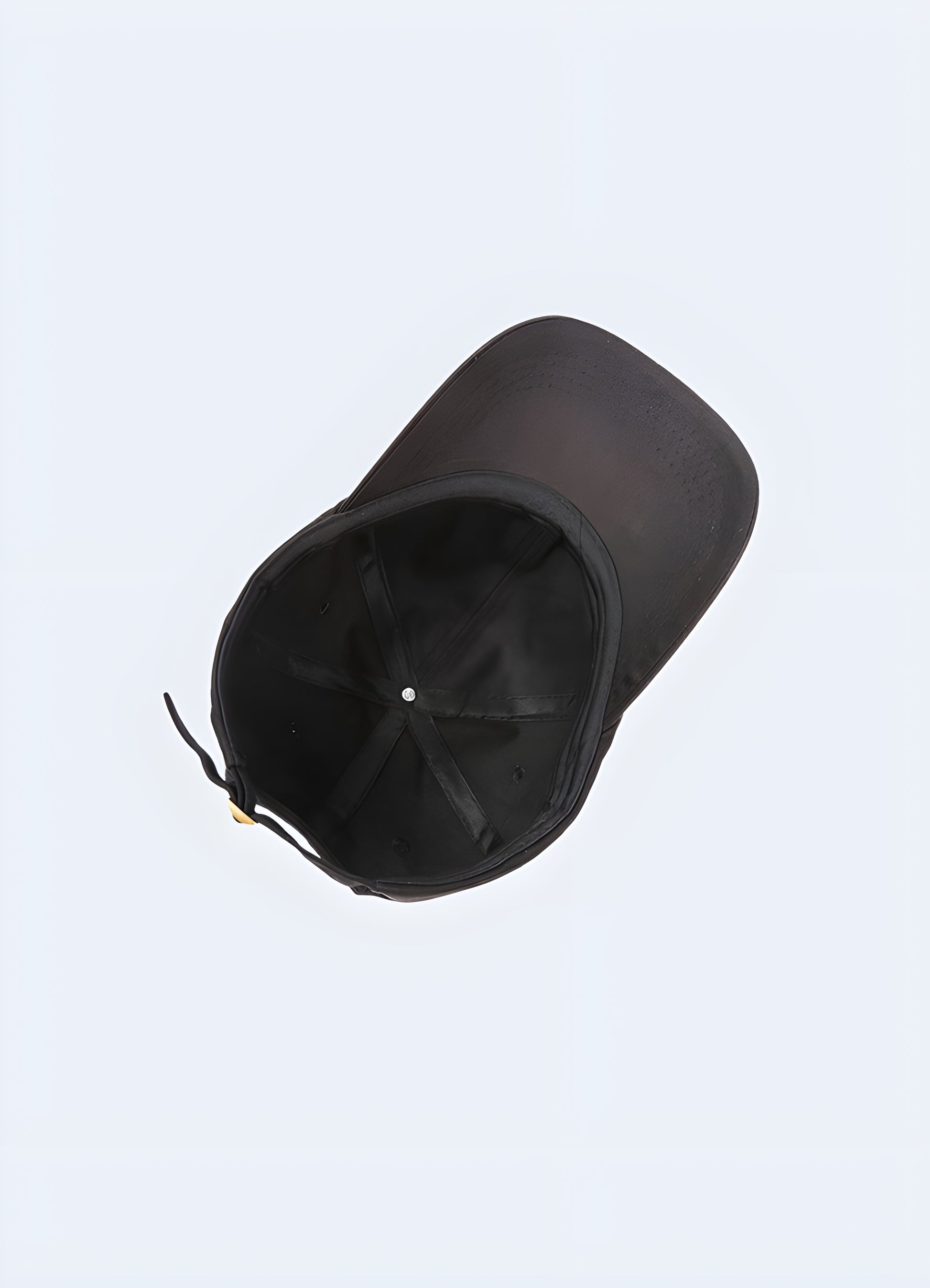 Inside view of a Juice WRLD hat, showcasing the inner lining and construction details.