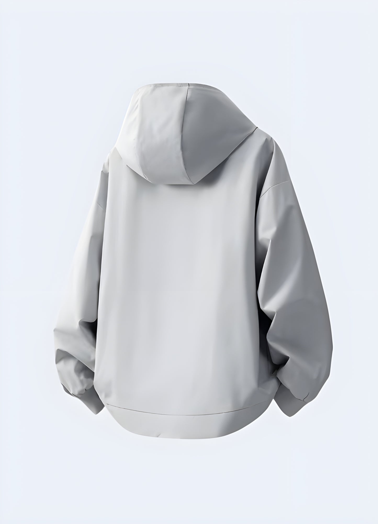 Make a statement with the unique asymmetric hem of this poncho hoodie.