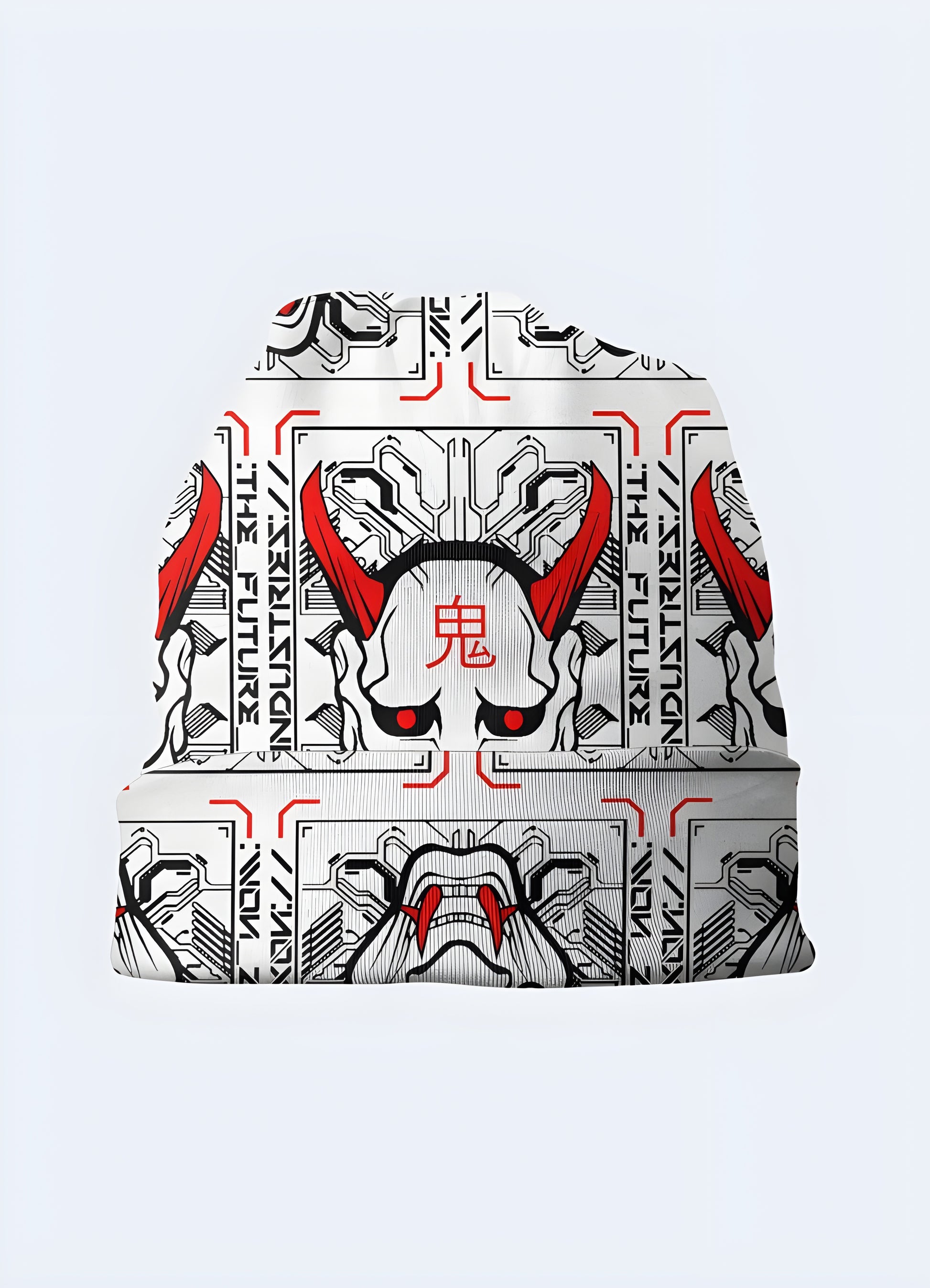 This Oni hat presents a striking fusion of comfort and style.