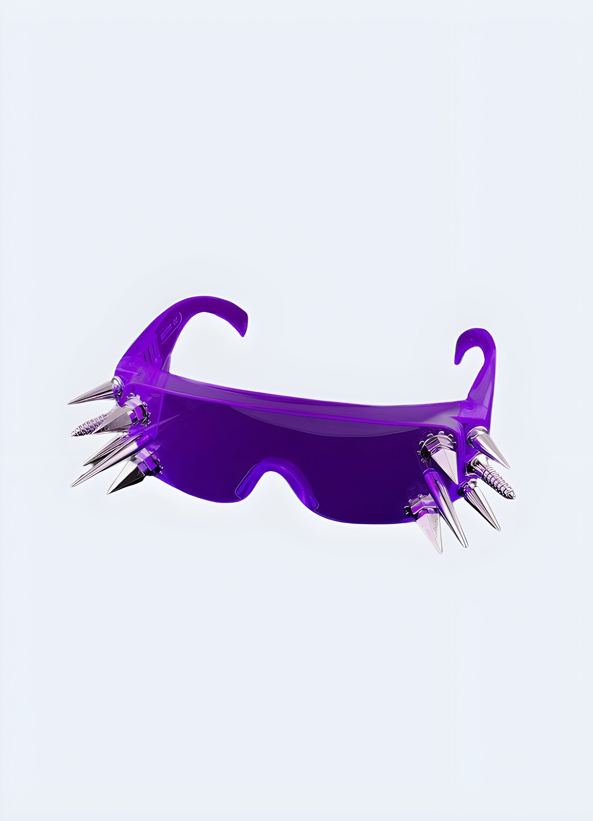 Add a touch of rebellion to any outfit with the rivet sunglasses.