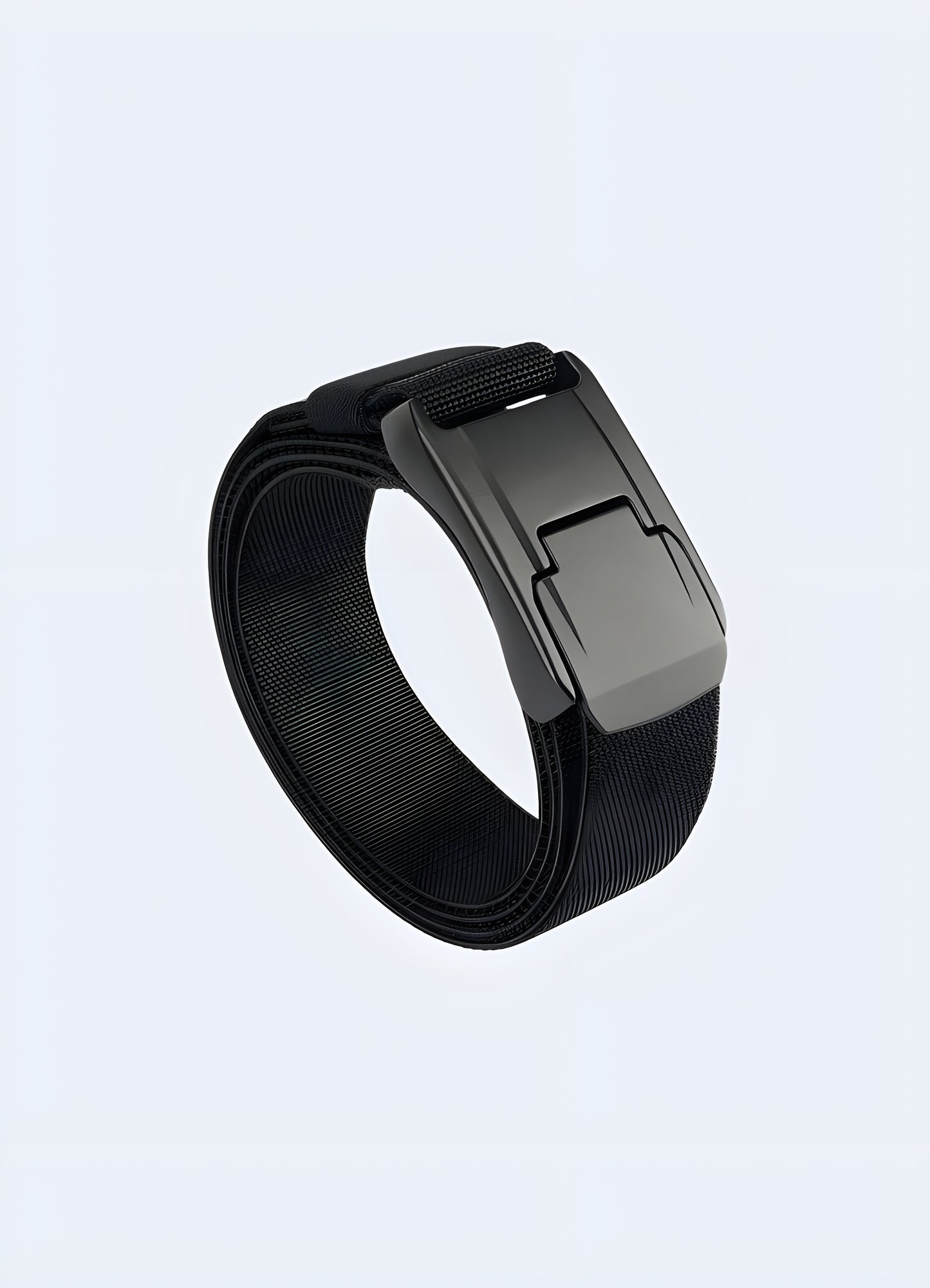 The belt features metallic textures, angular shapes, and embedded technology elements, reminiscent of advanced spacefaring civilizations in science fiction.