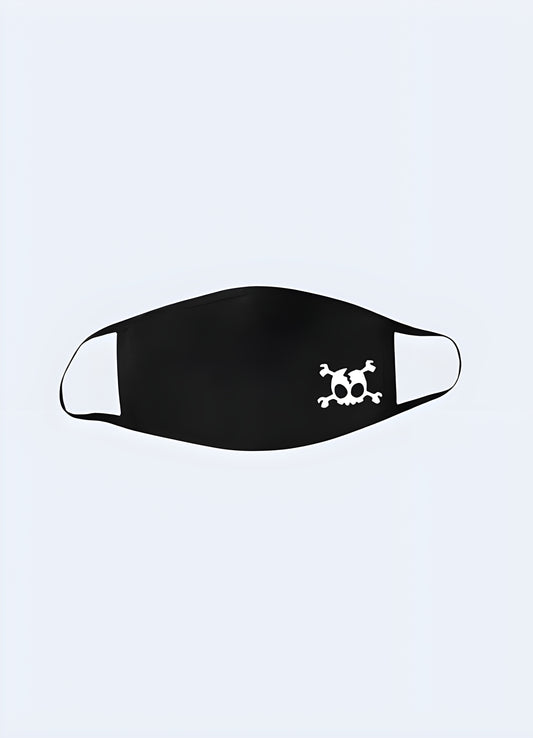 This creepy yet comfortable skeleton face mask features complete cranial coverage and an adjustable strap.