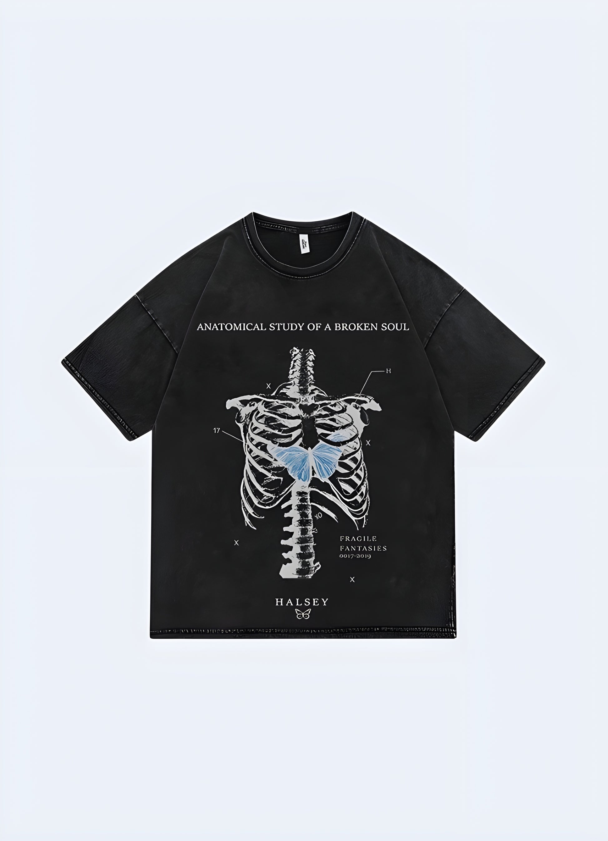 The spotlight of this skeleton tee lies in the meticulous design that graces the front.