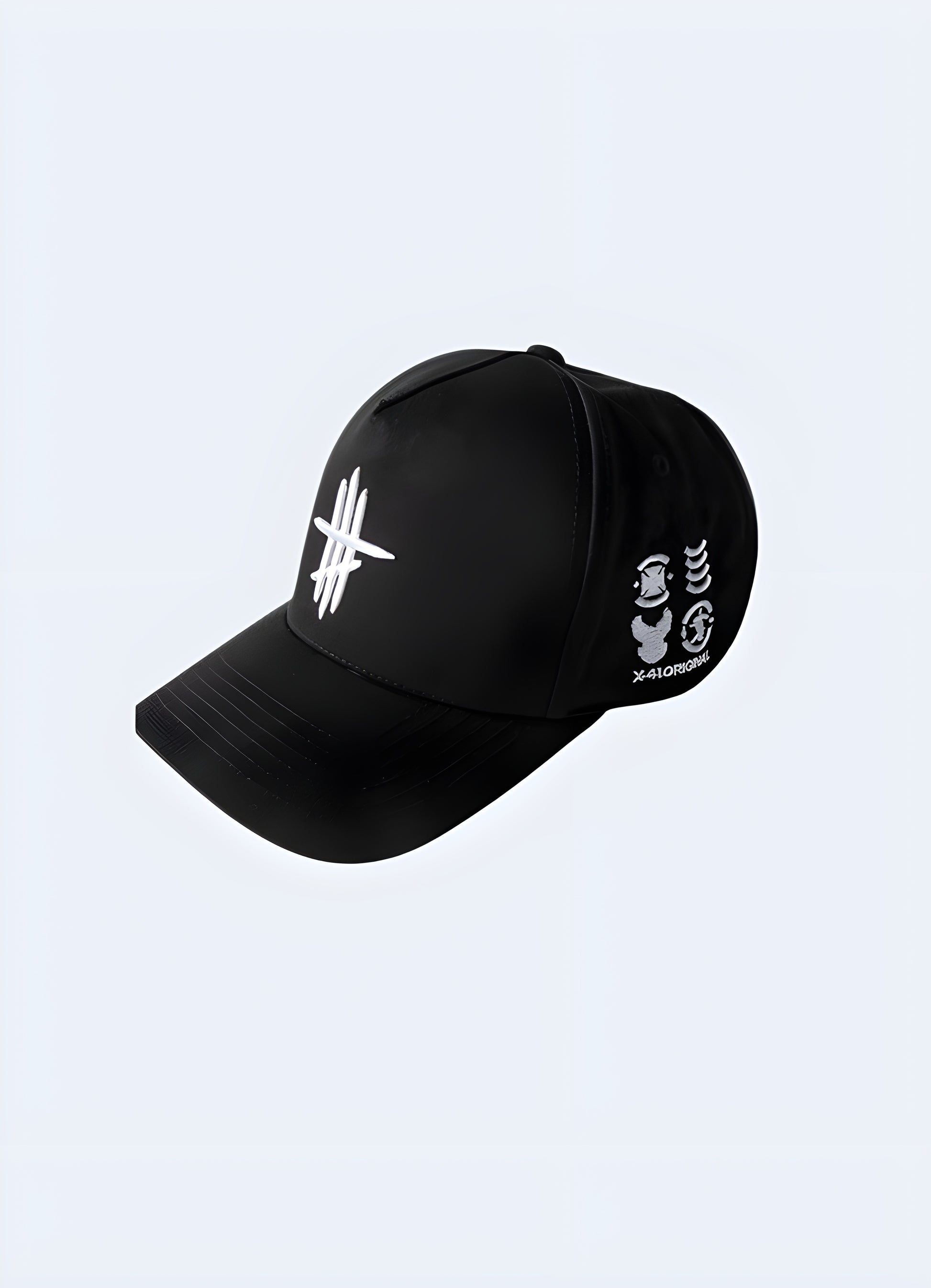 This cool streetwear hat extends your style, integrating seamlessly with your darkwear and warcore outfits.