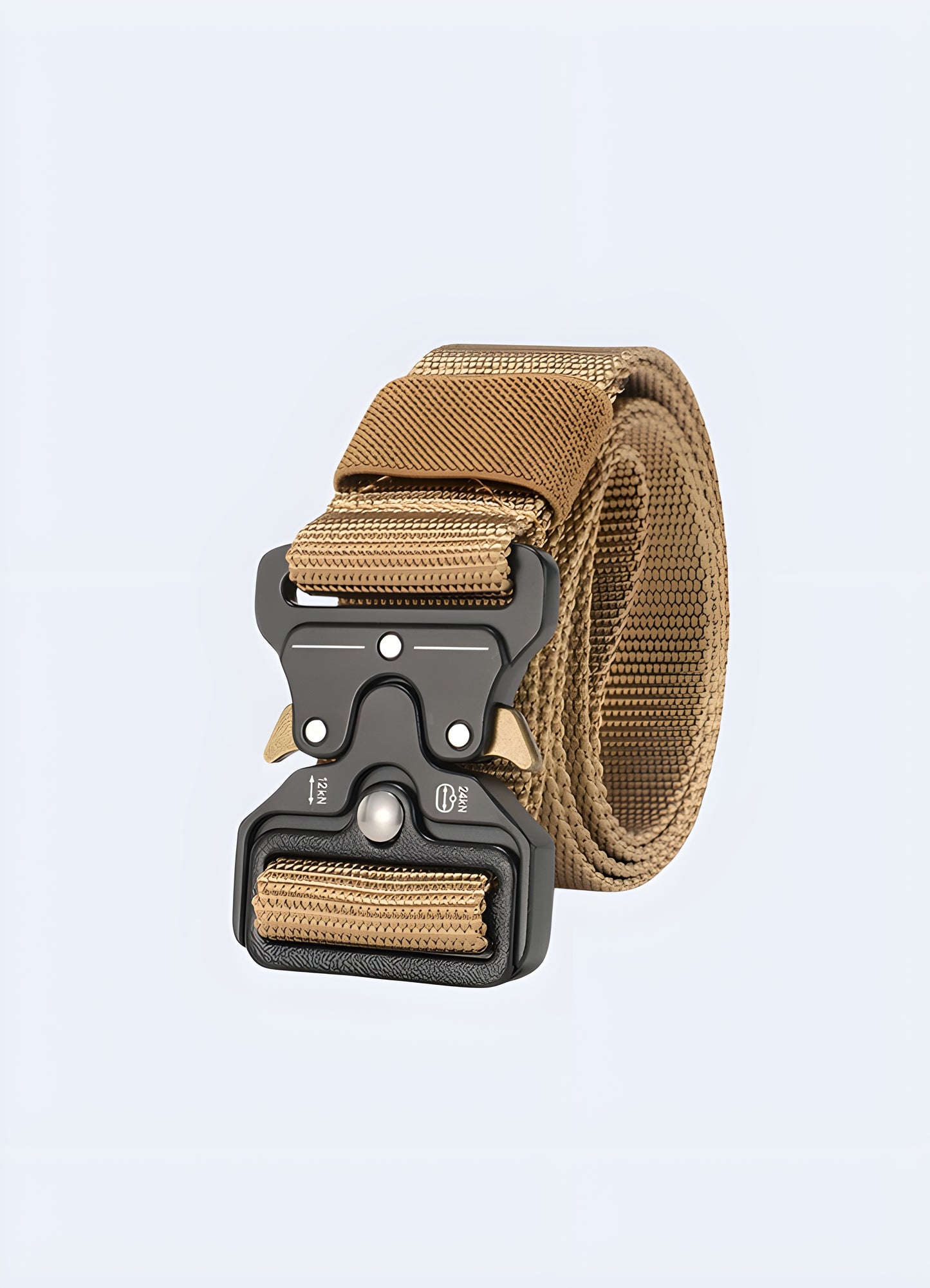 Streetwear urban belt style abstract pattern front view.