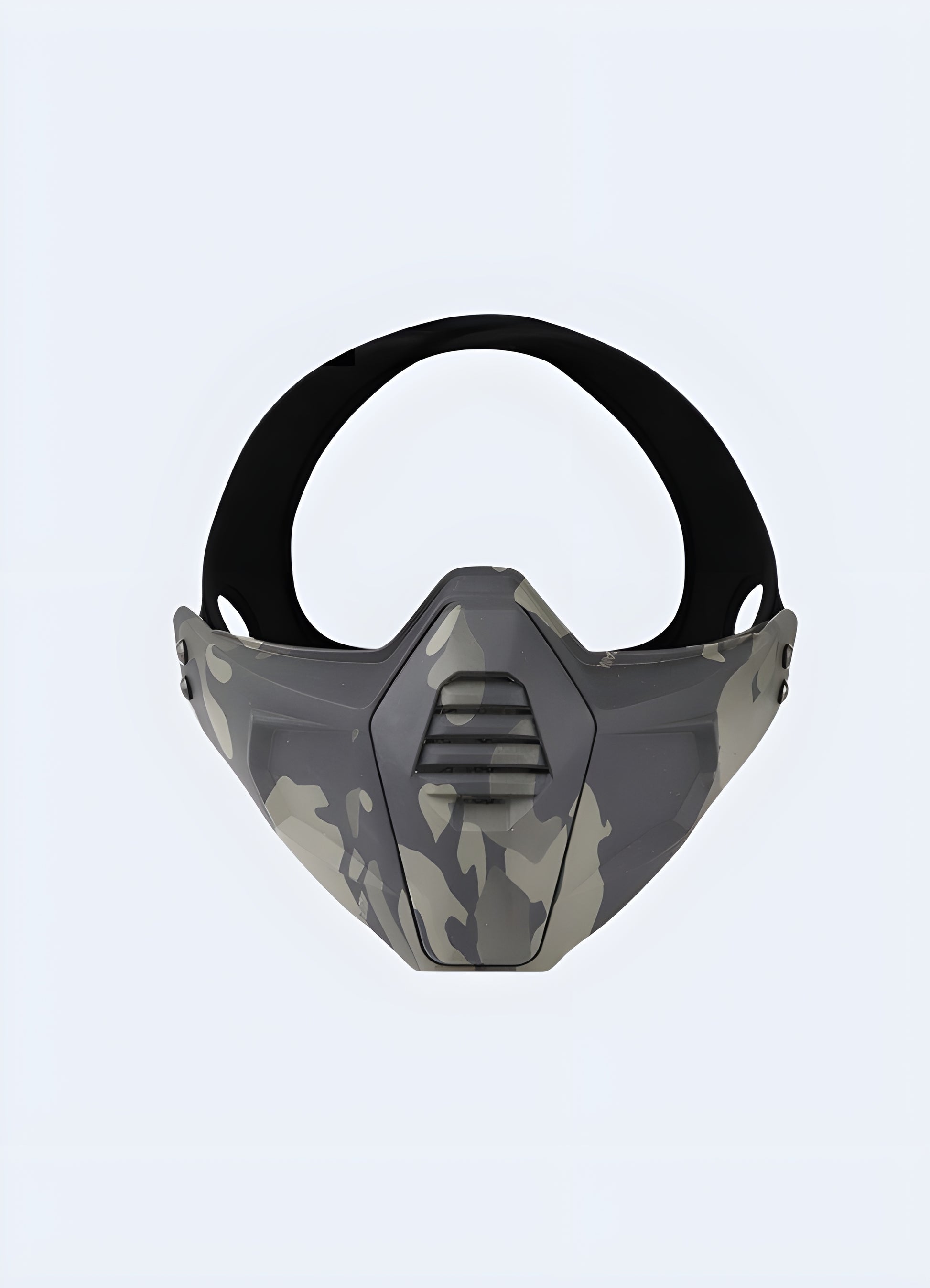 Maintain anonymity while commanding attention with the mask's menacing visuals.