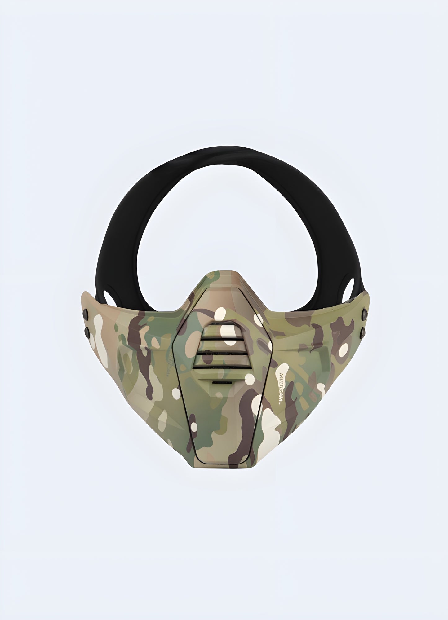 The mask's visuals offer various styles, from sleek minimalism to bold aggression.