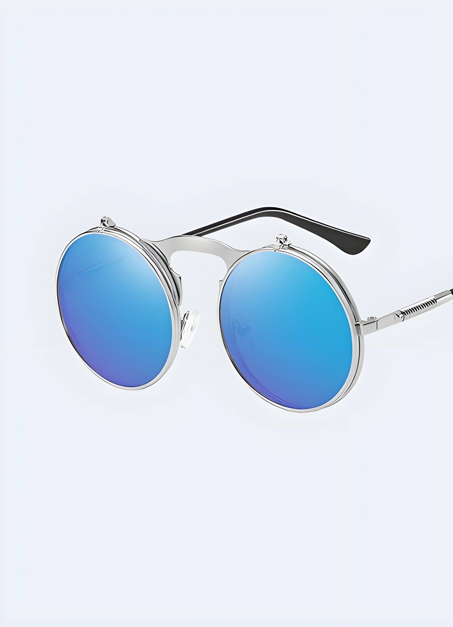 Find your perfect fit with the adjustable spring hinges on these wild west sunglasses.