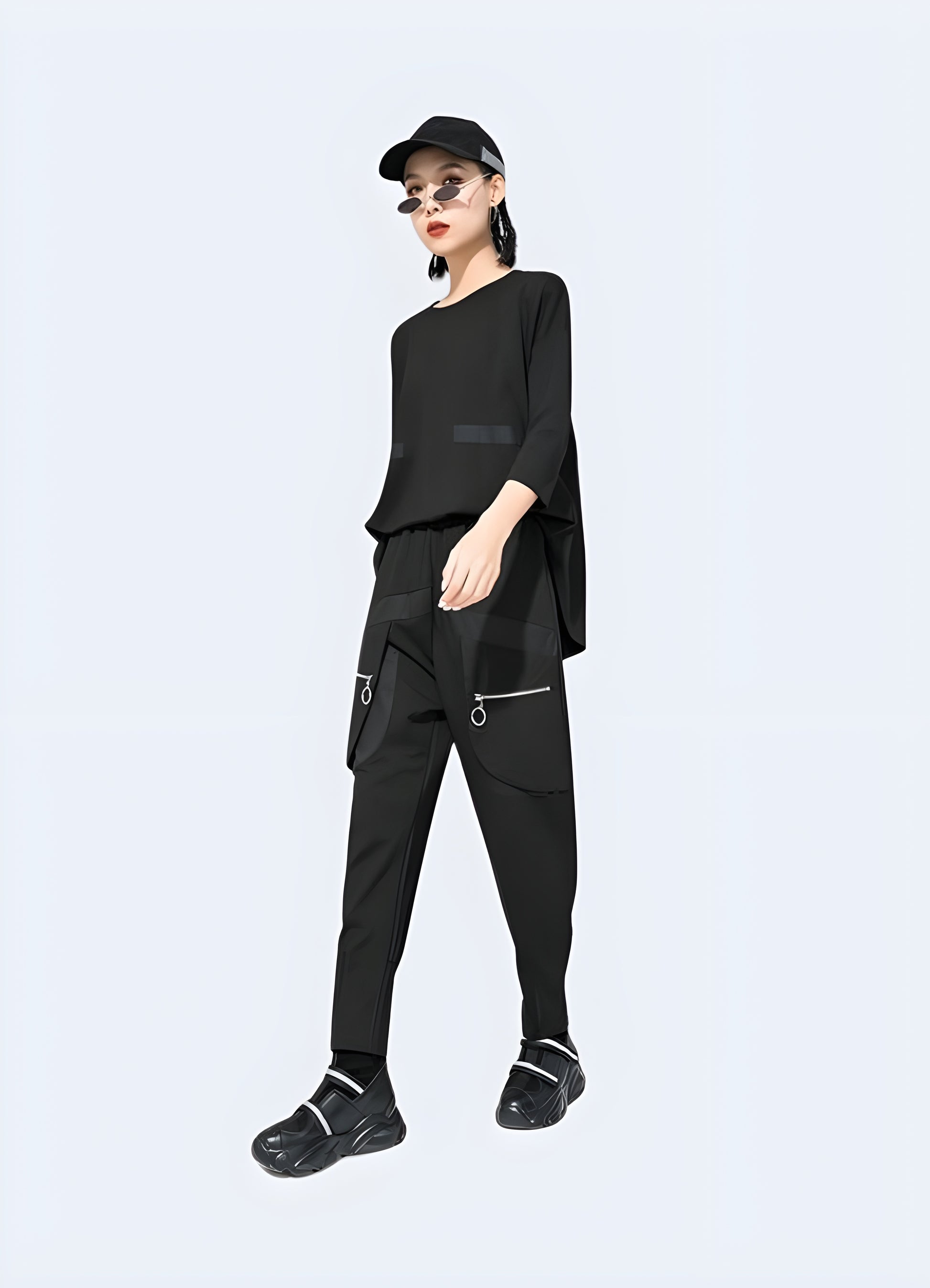 Jogger style trouser tactical women pants.