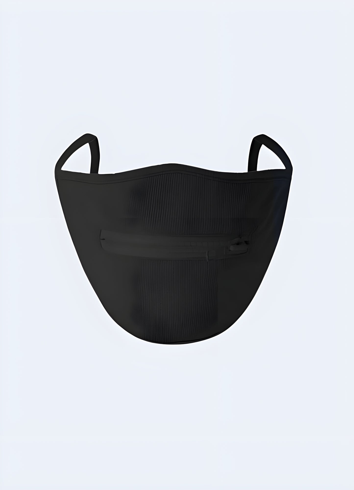 Dense foam overlay zipper mouth mask.