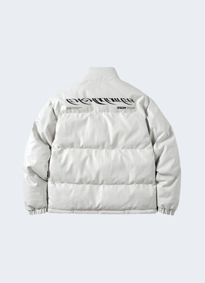  Enshadower jacket zippered pockets essentials white back view.