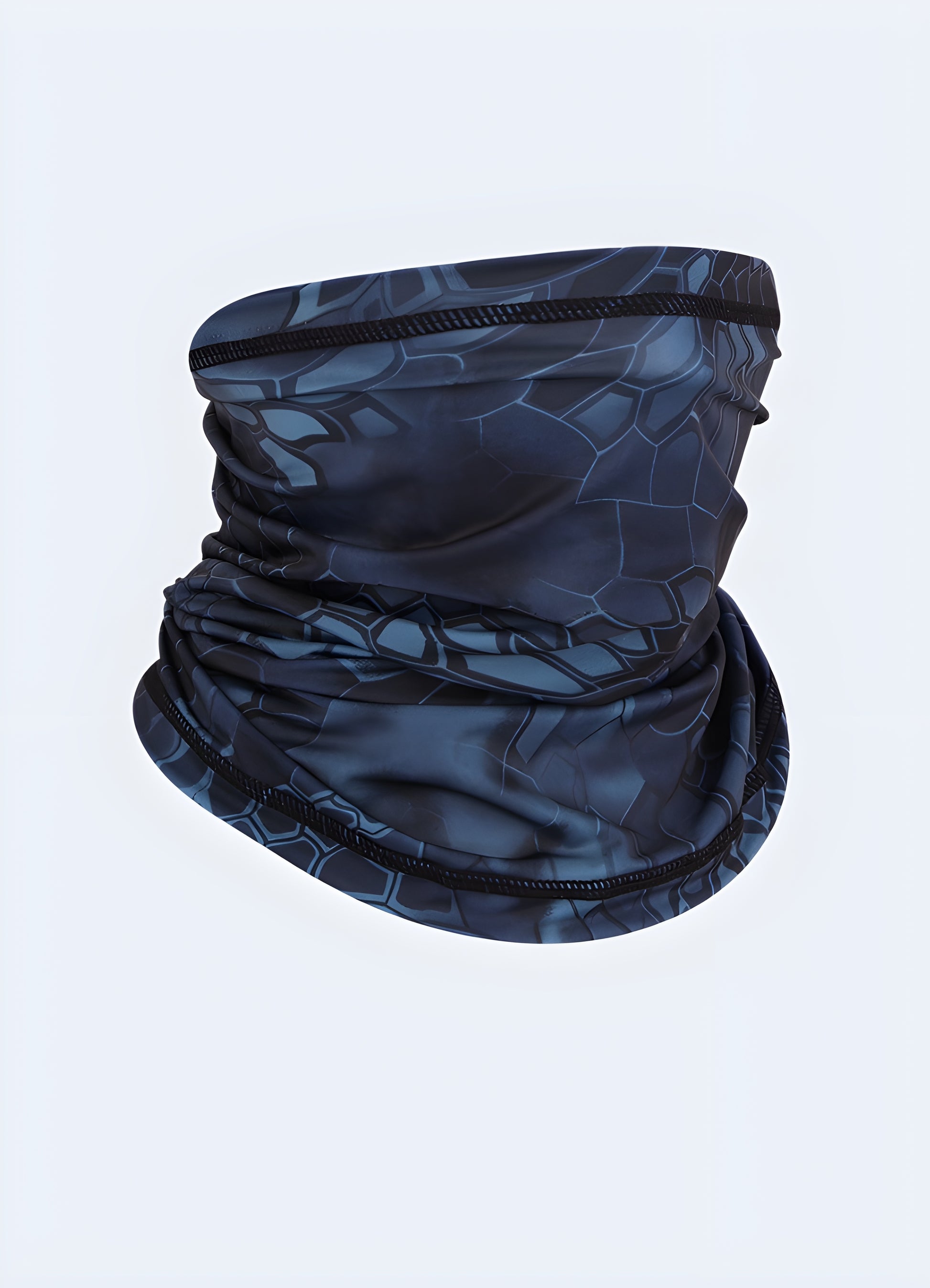  Soft fleece lining for added comfort balaclava half face navy blue camo.