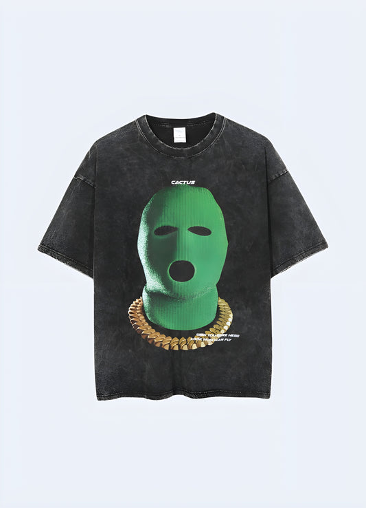 This gangster t-shirt embodies the vibrancy of the street culture.