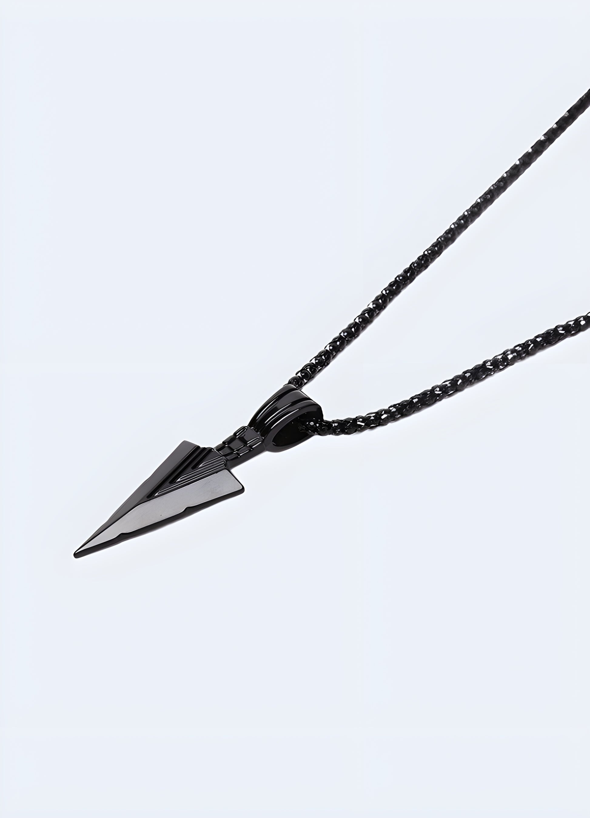 Black arrowhead necklace 20” rolo chain length.