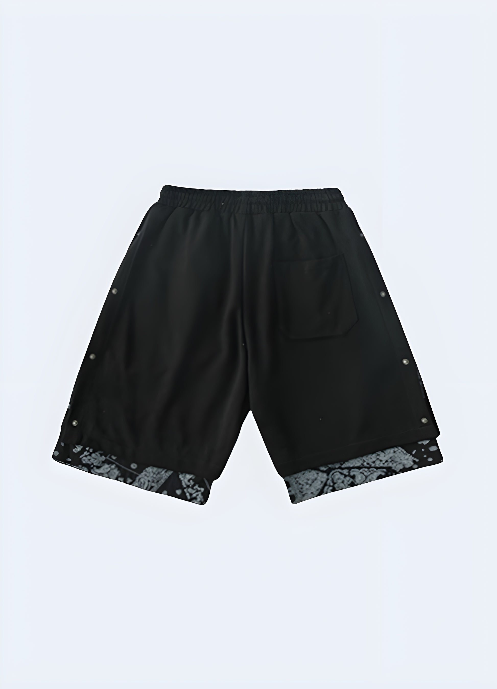 Make a statement in these bold black and white printed shorts.