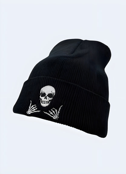 Sustainable adjustable insulated perfect beanie for skateboarding.