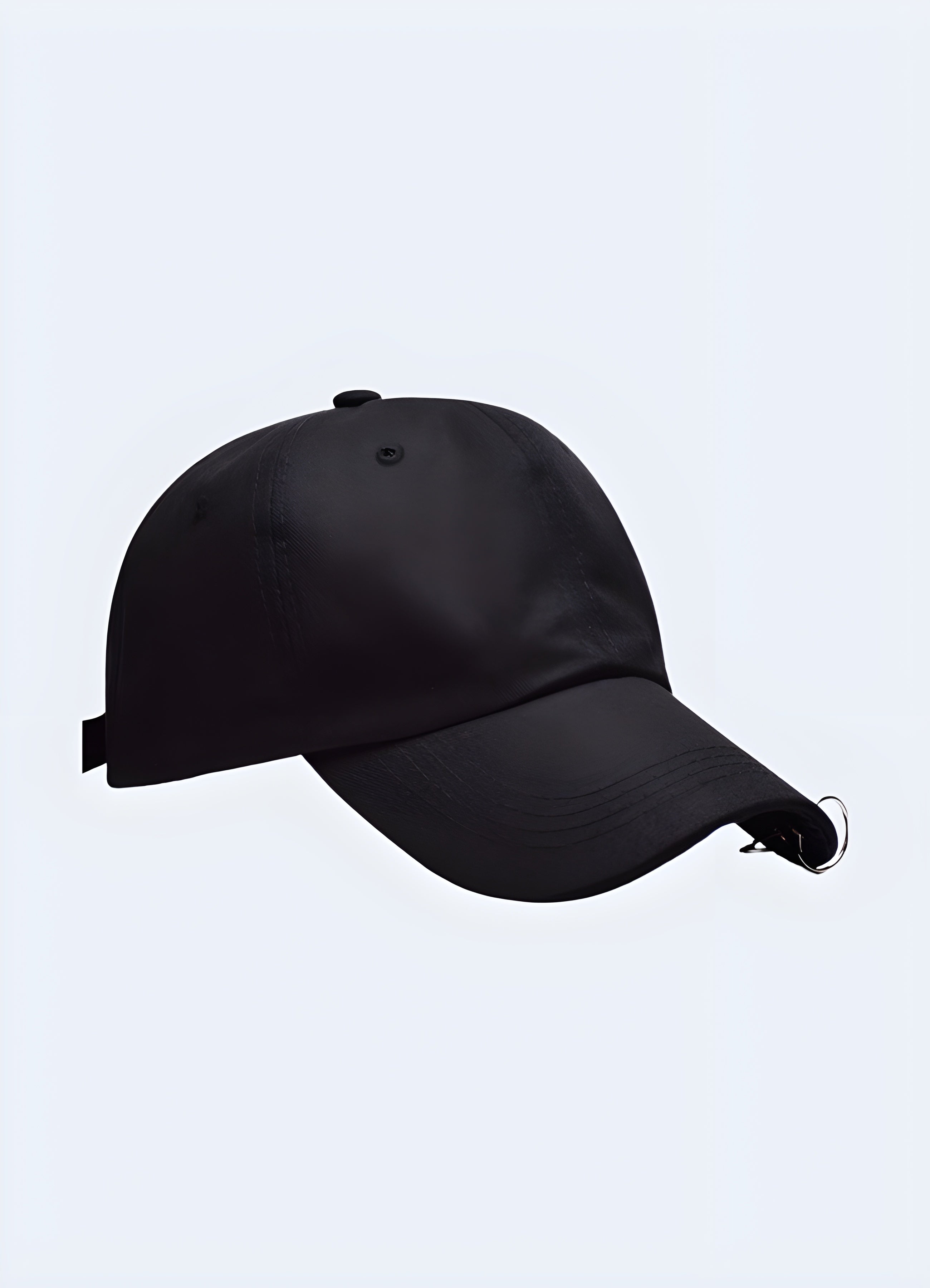 Black baseball cap with rings online