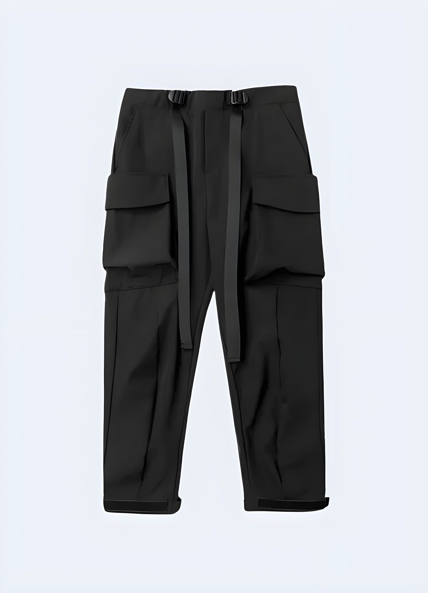 Move freely and conquer any mission in these comfortable black tactical pants.