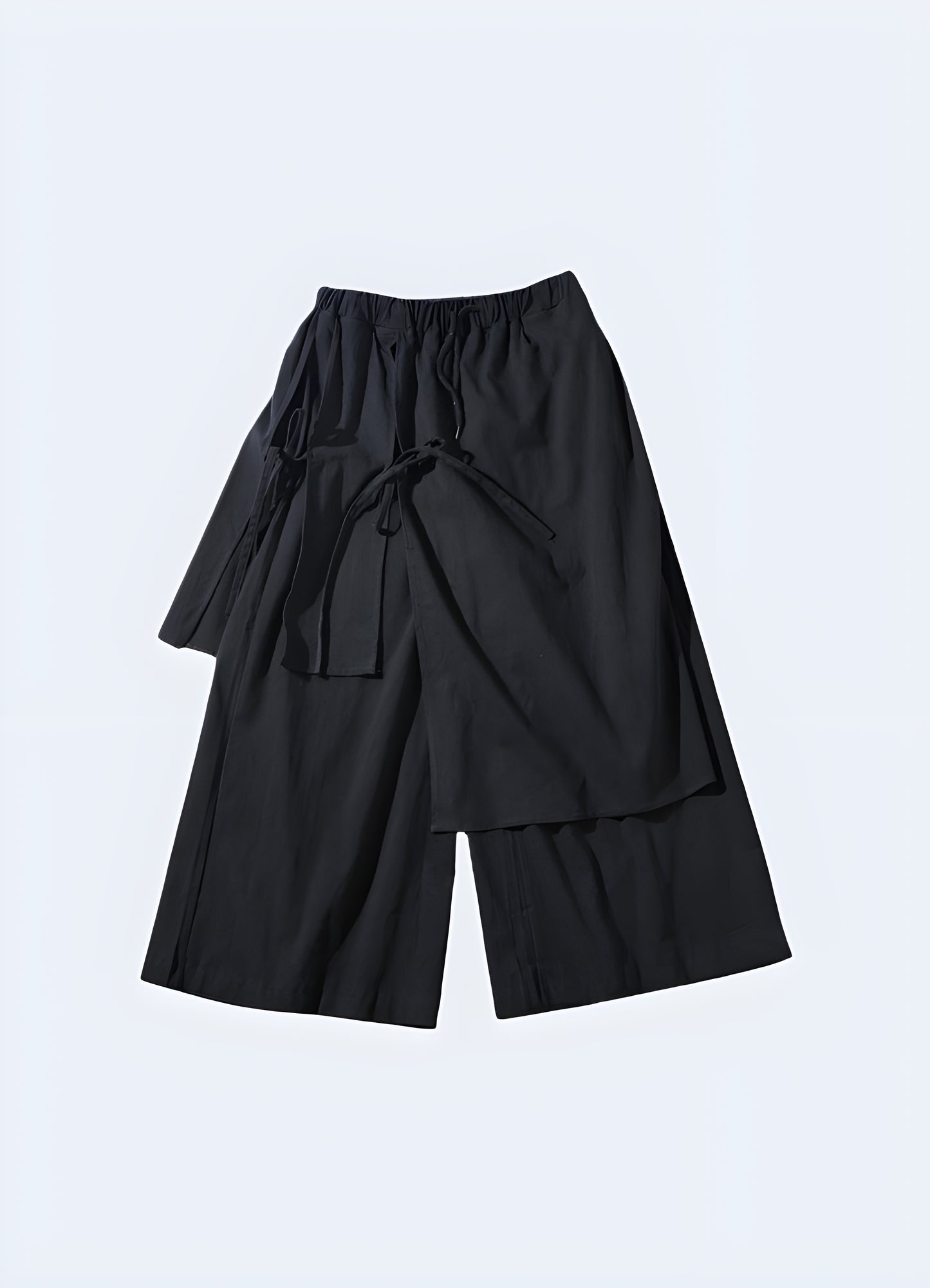 Bushido pants black with strap front side.