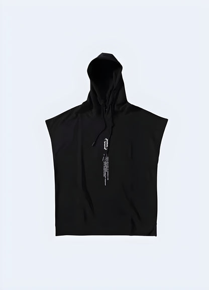 This oversized futuristic hoodie is your essential companion for urban adventures.