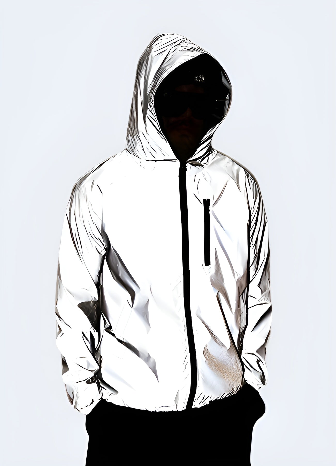 Reflectice Jacket Silver Reflective Jacket – Techwear Australia
