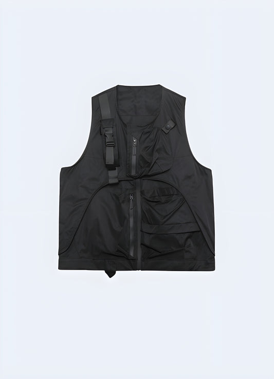 Embrace genderless style with this futuristic vest.