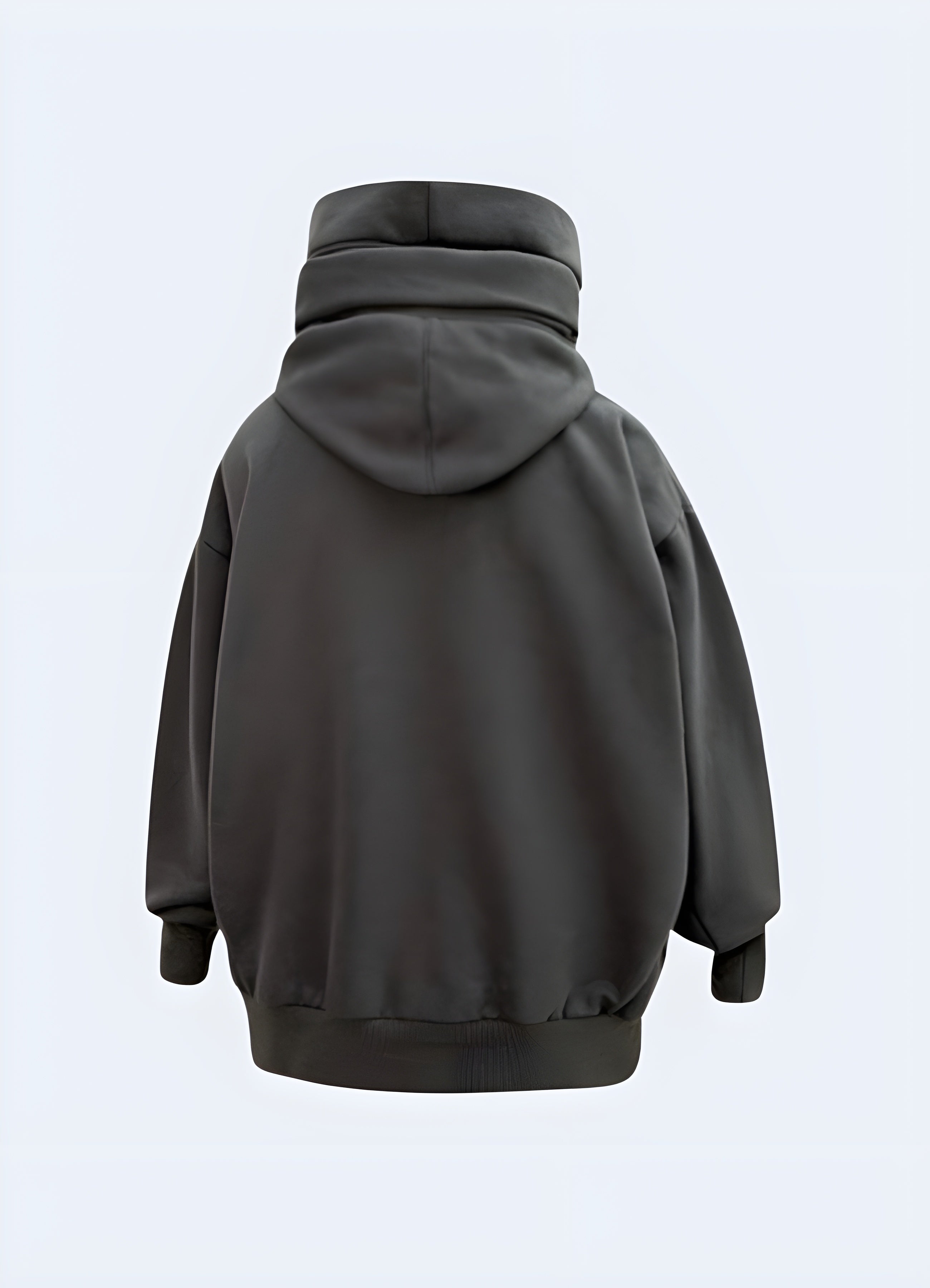 High collar hoodie best sale