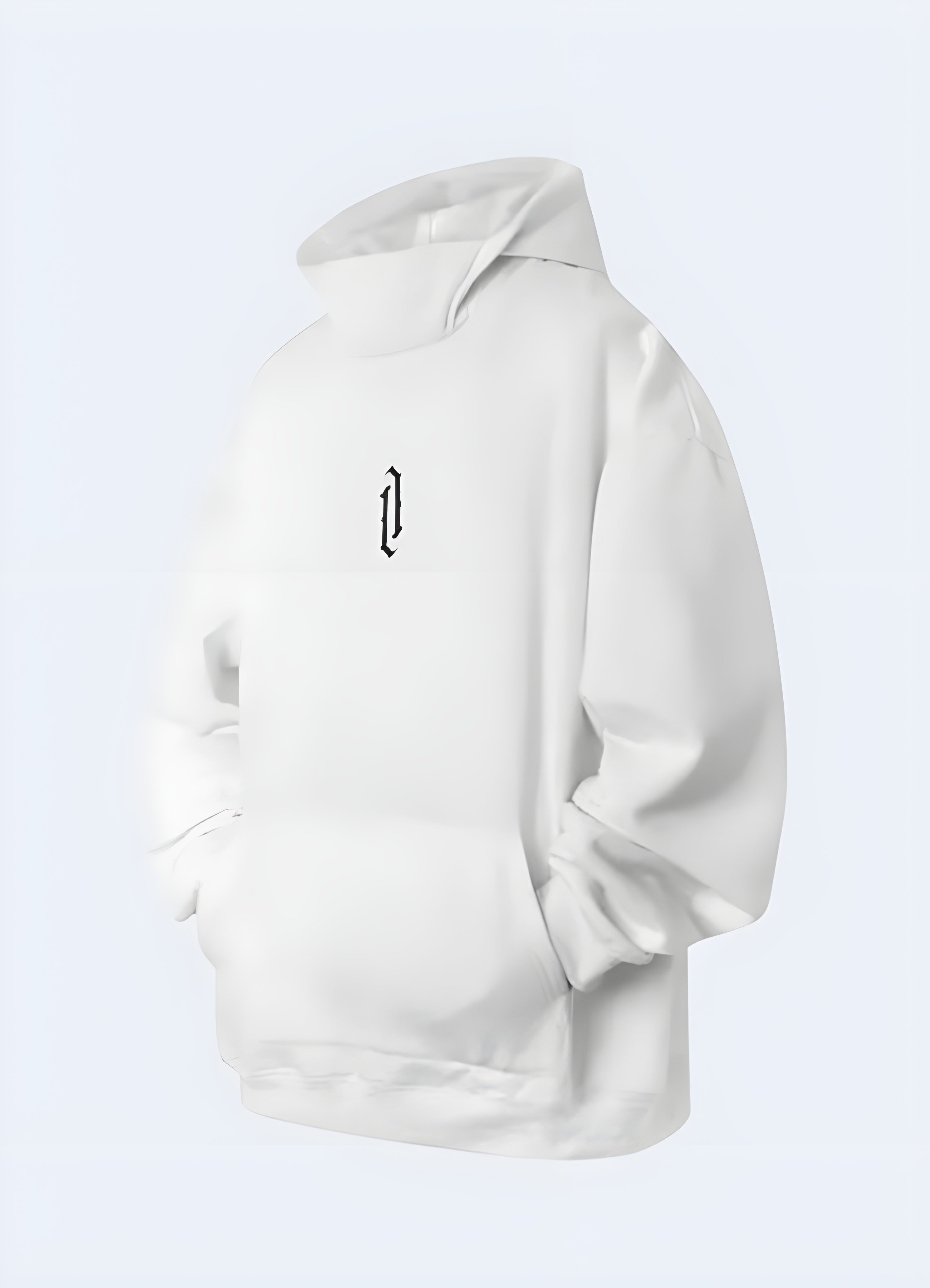 Hoodie with white collar sale