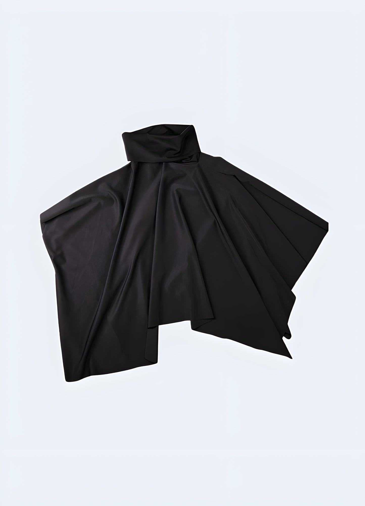 Double layer cloak high collar poncho.