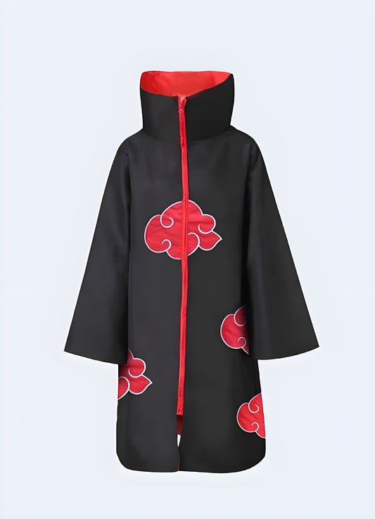 Akatsuki cloud print cloak high collar style.