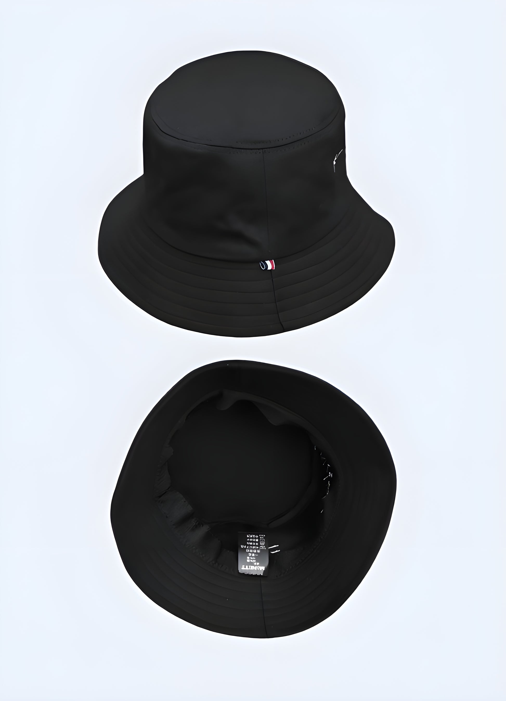 Japanese bucket hat inside and outside view, minimalist streetwear accessory.