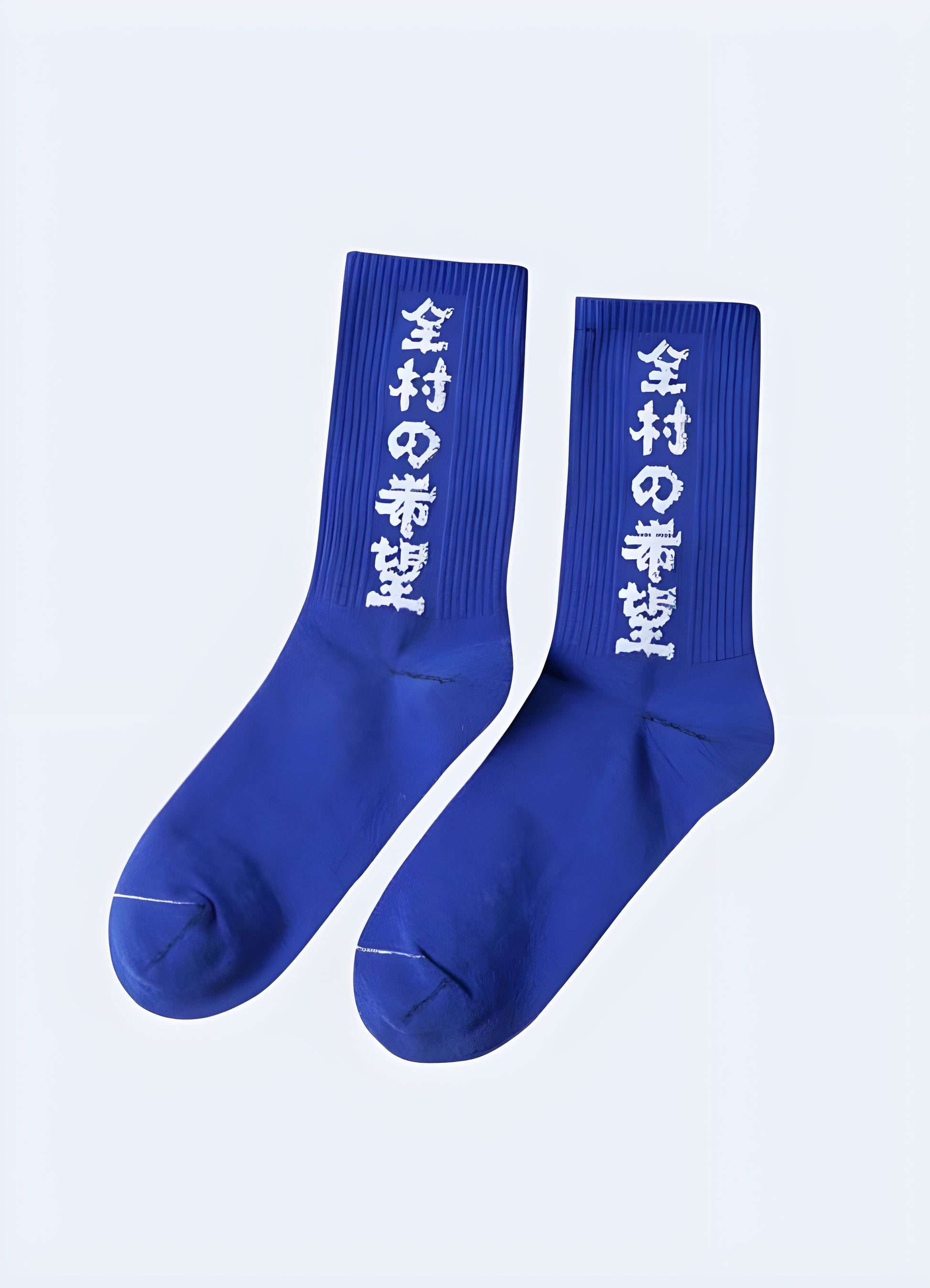 Whether skateboarding, biking, jogging or just exploring the urban landscape japanese cotton socks blue.