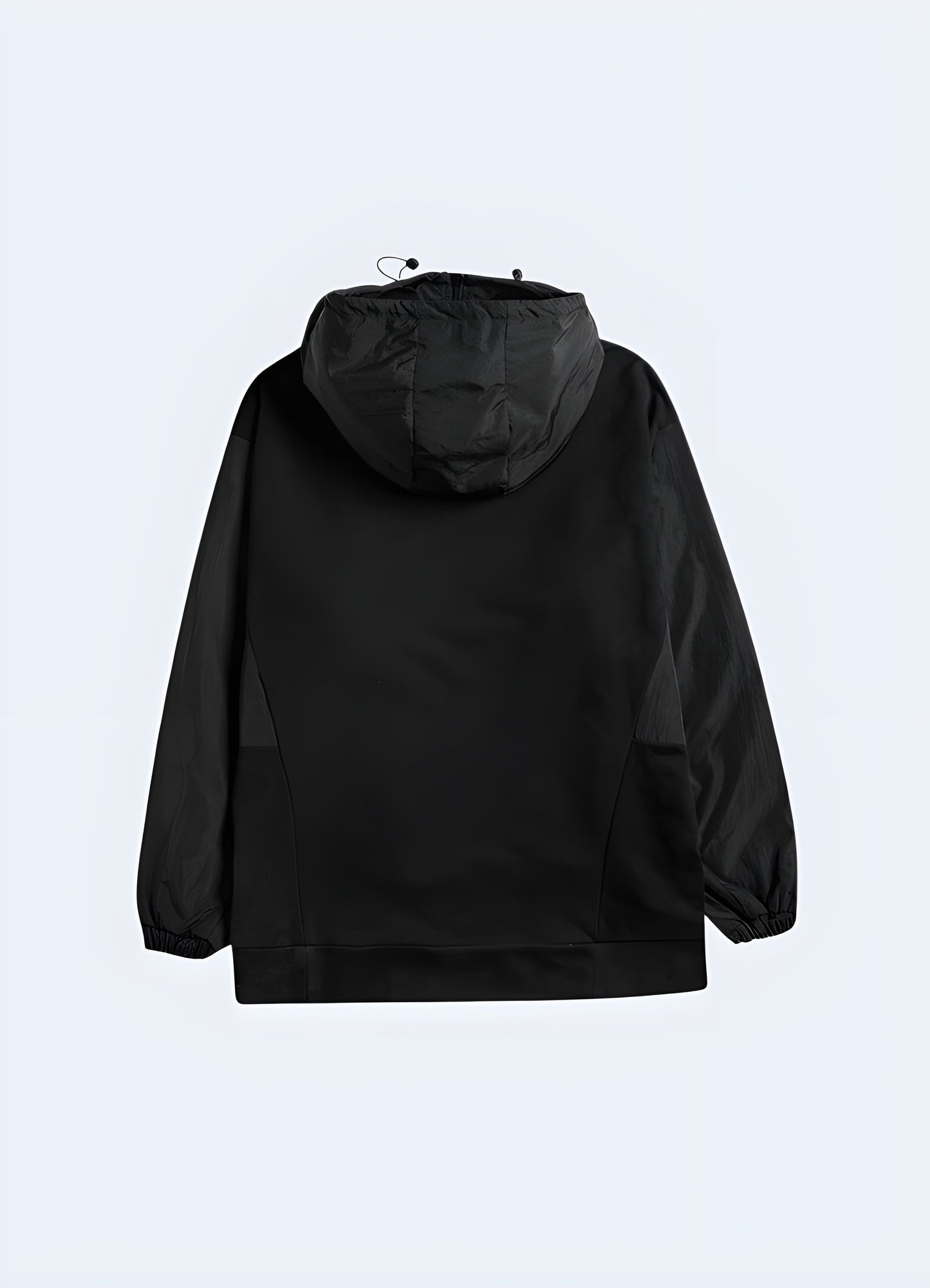 Futuristic japanese techwear hoodie.